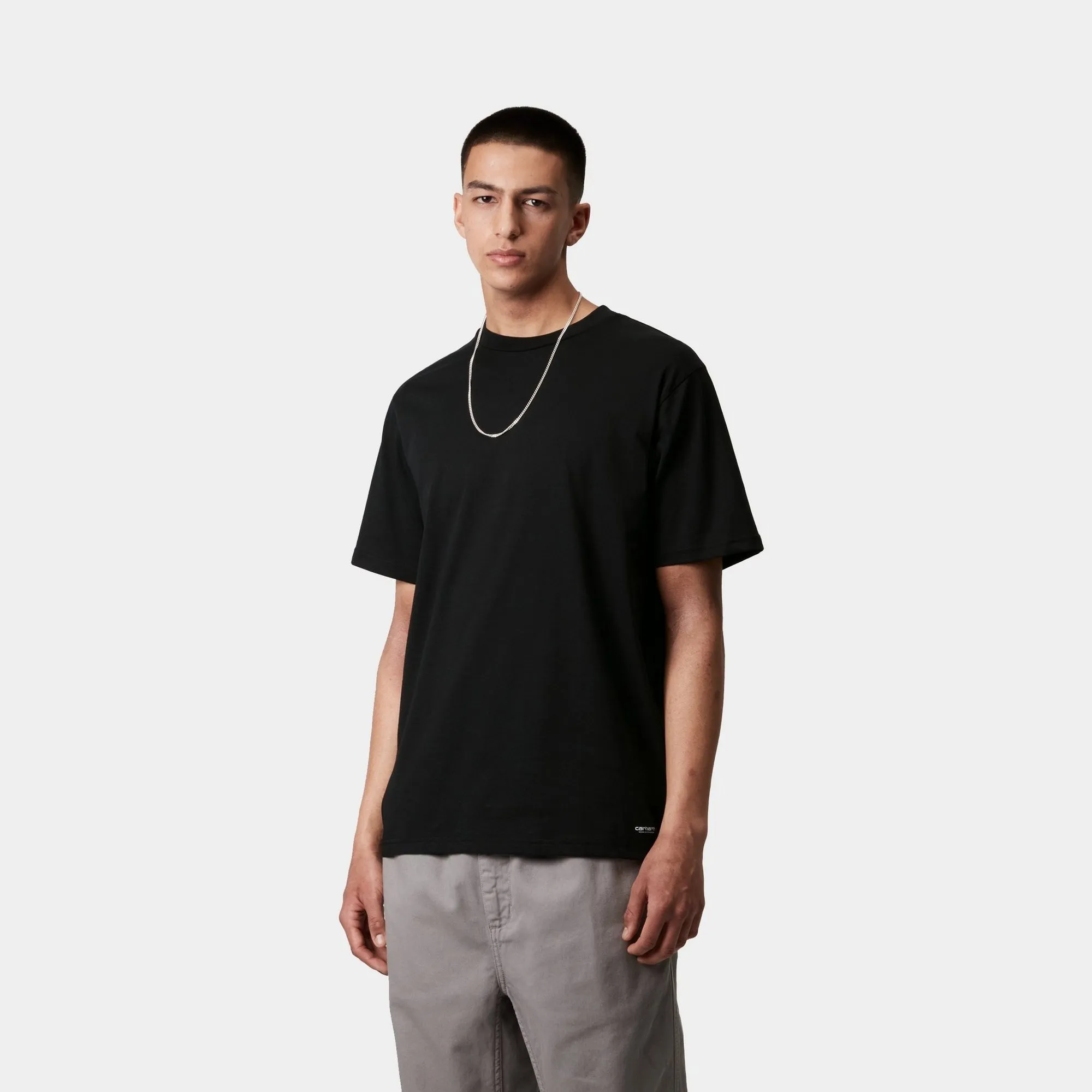 Standard Crew Neck T-Shirt (2 Pack) | Black   Black