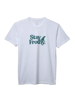 Stay Frothy Repreve® T-Shirt - White / Sage