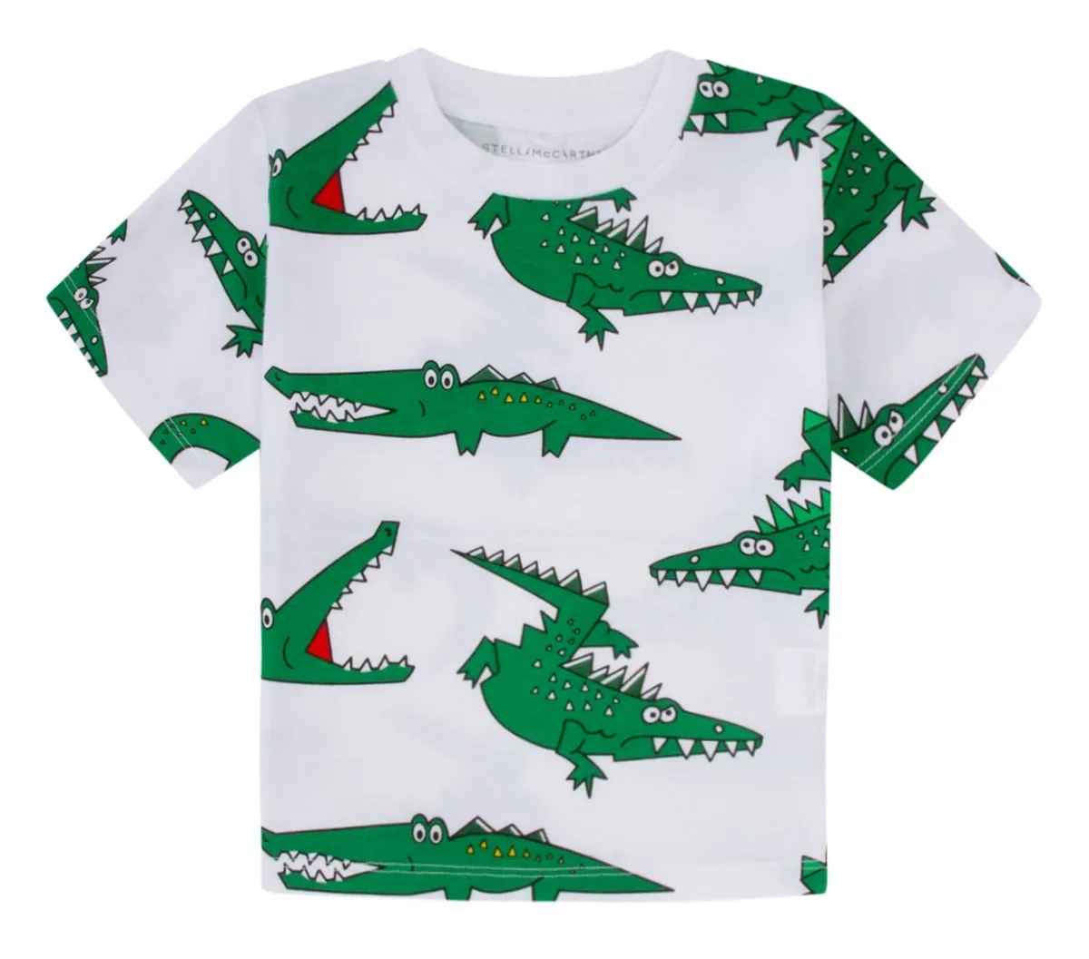 Stella McCartney Kids Allover Animal Printed Crewneck T-Shirt