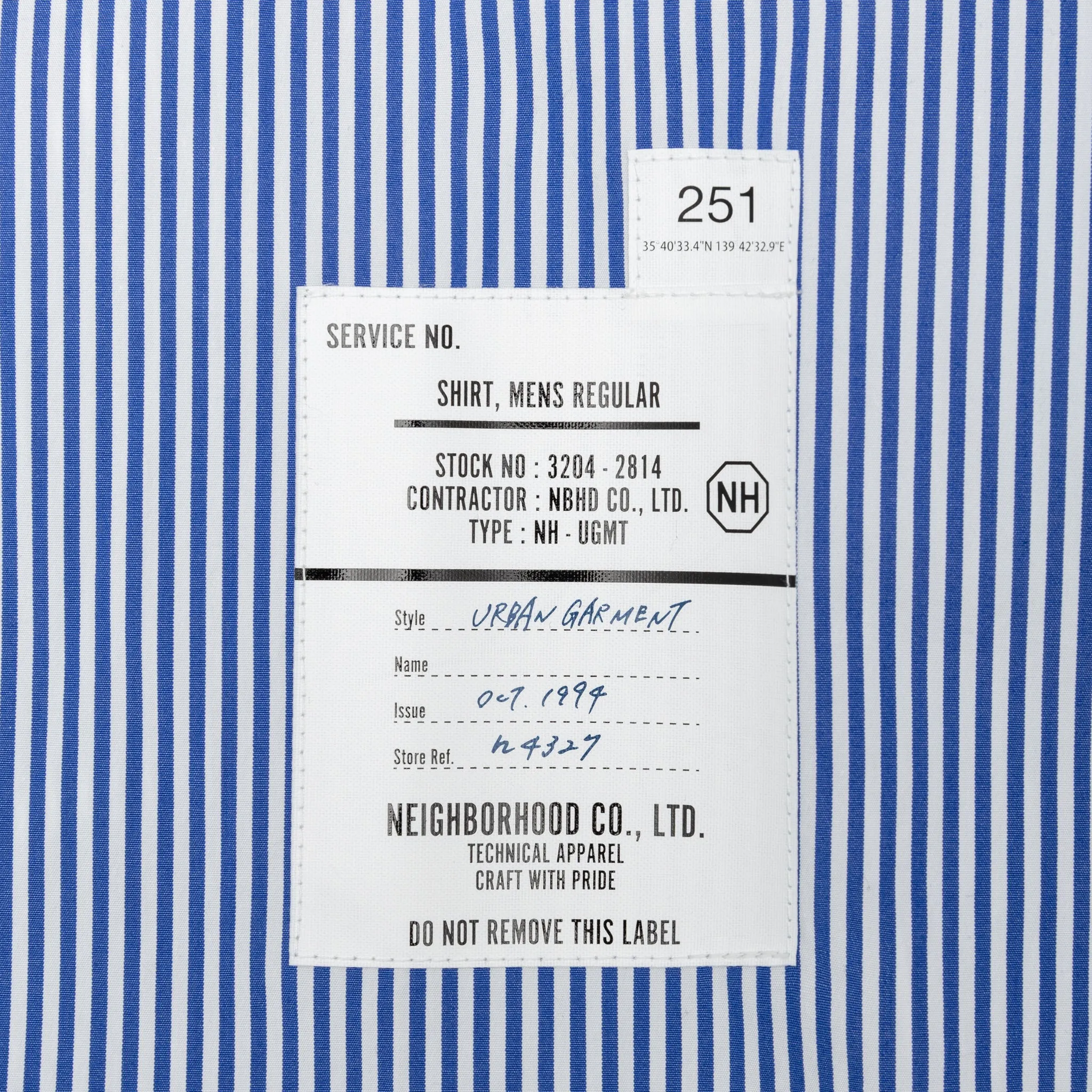 STRIPE SHIRT LS