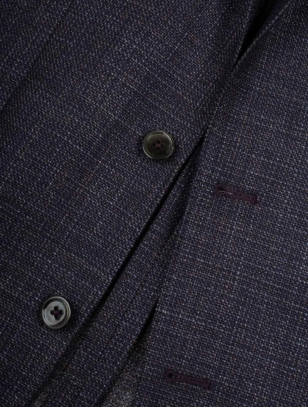 Subtle Check Sports Jacket Navy