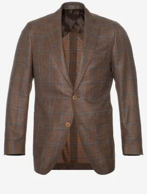 Summertime Loro Piana Check Jacket Copper