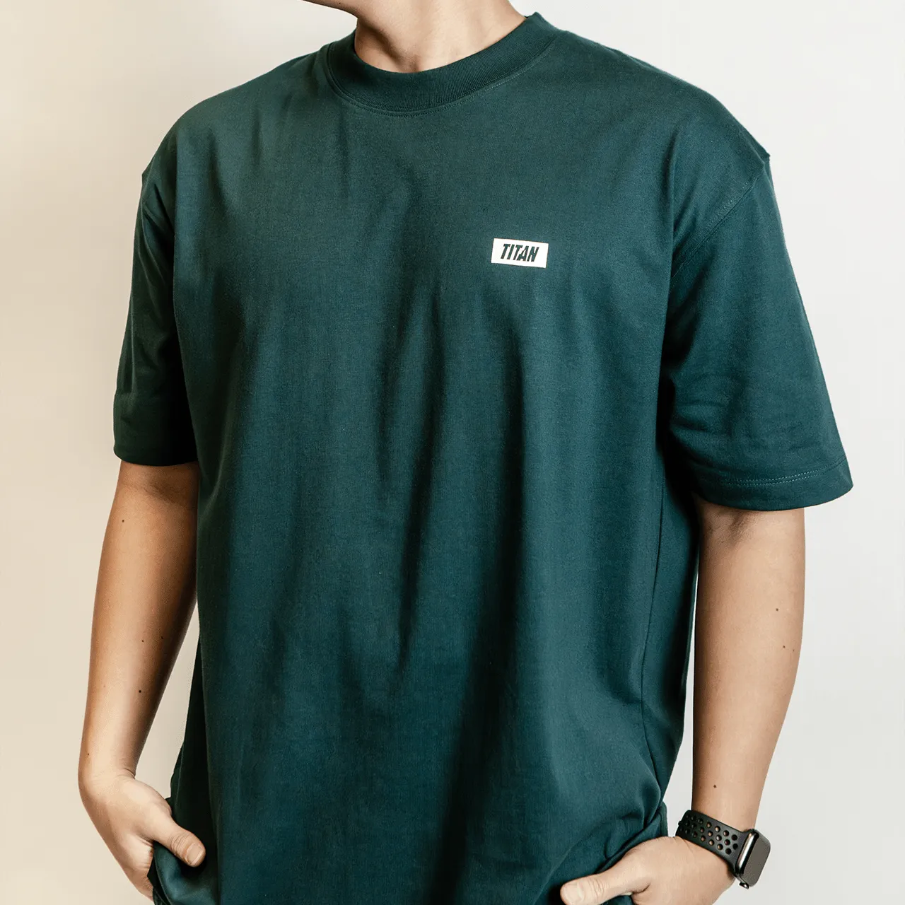 Titan Staples Strike Side Logo Tee - Powder Blue
