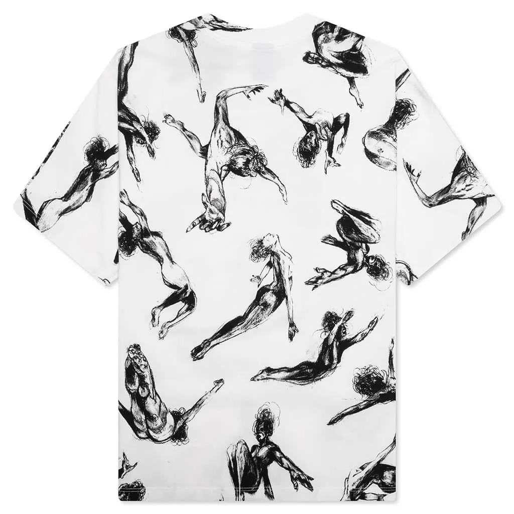 Trapeze Women All Over Print Shirt - White