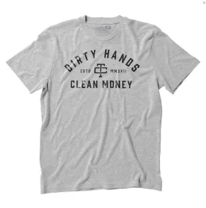 Troll Co. Men's "Dirty Hands Clean Money" Classic Short Sleeve Crewneck T-Shirt_Nickel