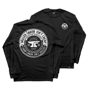 Troll Co. Men's "Skilled Labor Isn't Cheap" Graphic Long Sleeve T-Shirt