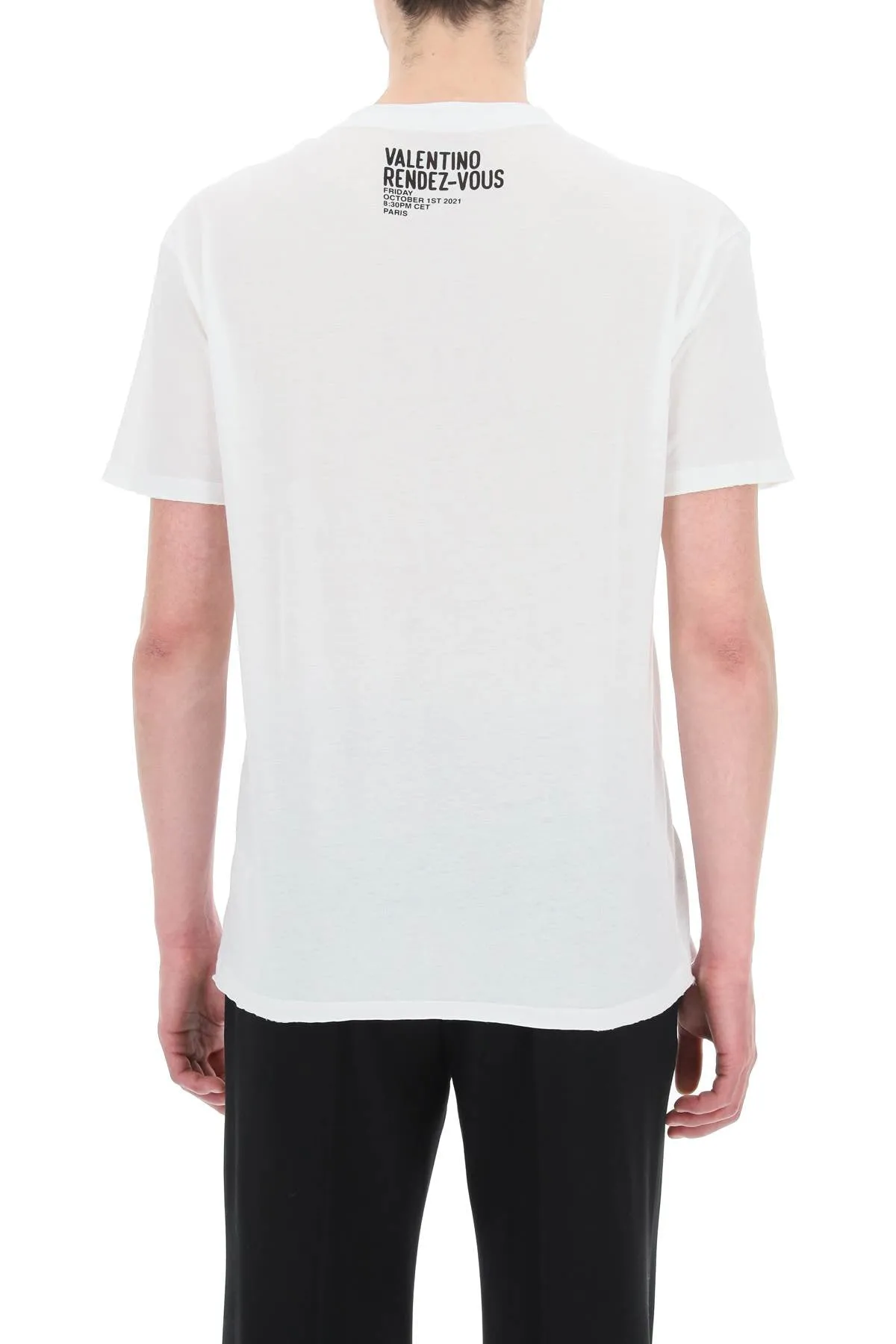 Valentino Logo Printed Crewneck T-Shirt