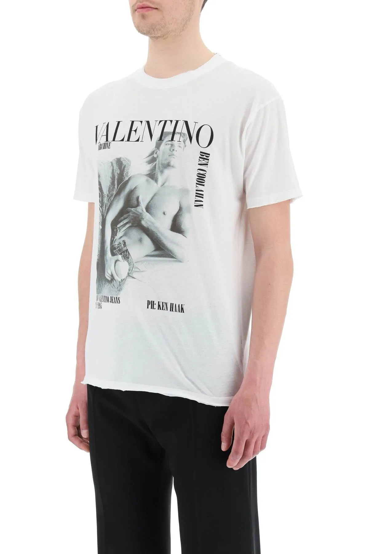 Valentino Logo Printed Crewneck T-Shirt