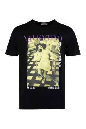 Valentino	Logo Printed Crewneck T-Shirt