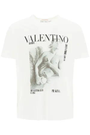 Valentino Logo Printed Crewneck T-Shirt