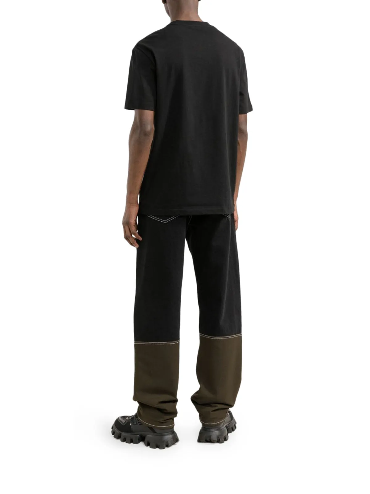 Versace Logo Printed Crewneck T-Shirt
