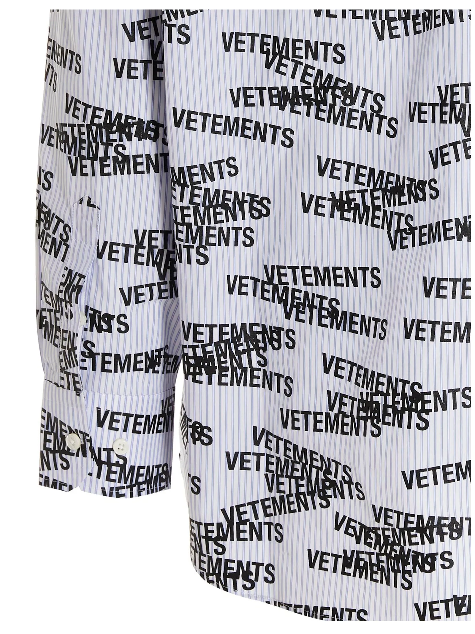 Vetements All-Over Logo Printed Shirt