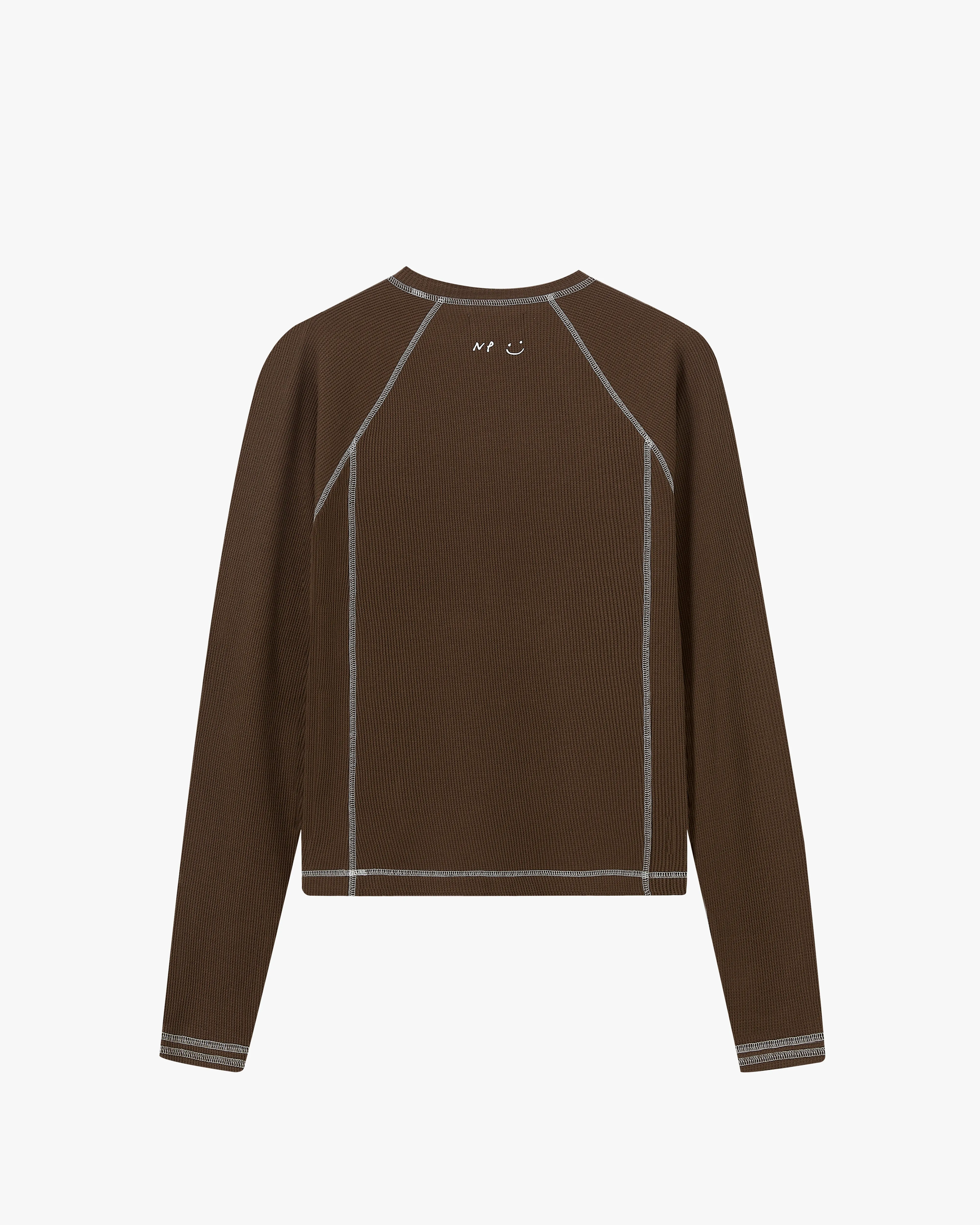 Waffle Long-Sleeve Tee 2 Pack Cocoa/Navy