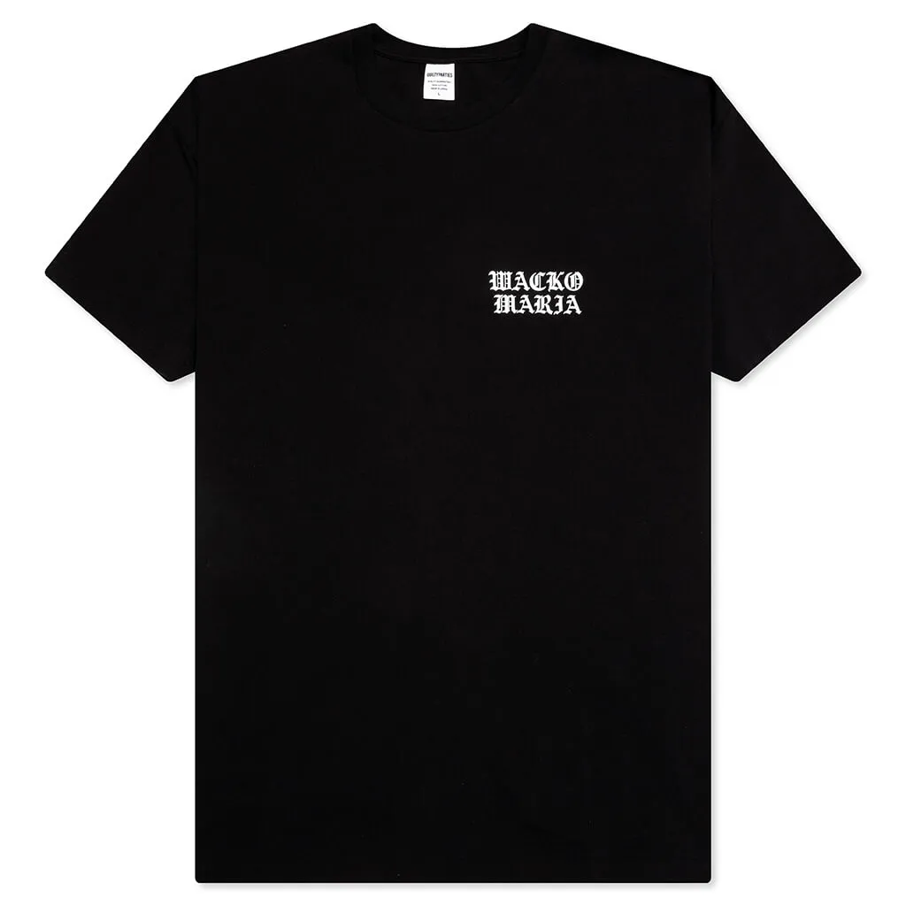 Washed Heavyweight Crewneck T-Shirt Type 2 - Black