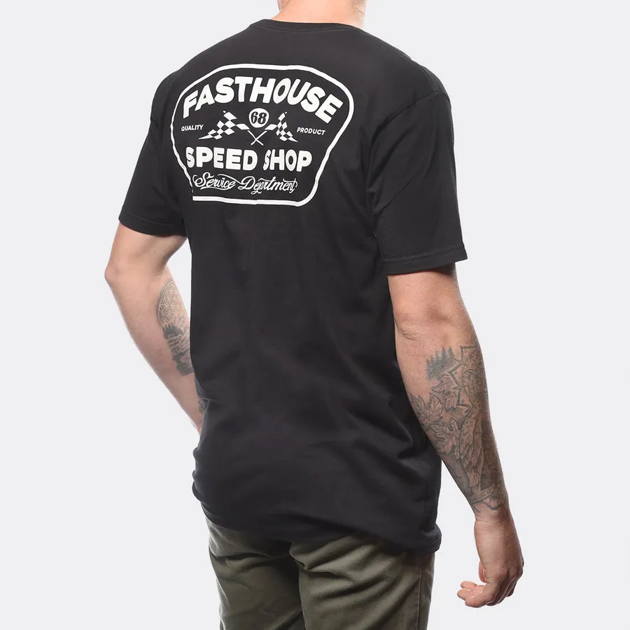 Wedged SS Tee - Black