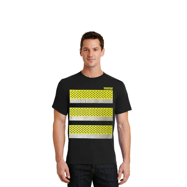 Whistle Workwear Safety Diamond Plate Short Sleeve T-Shirt_Black