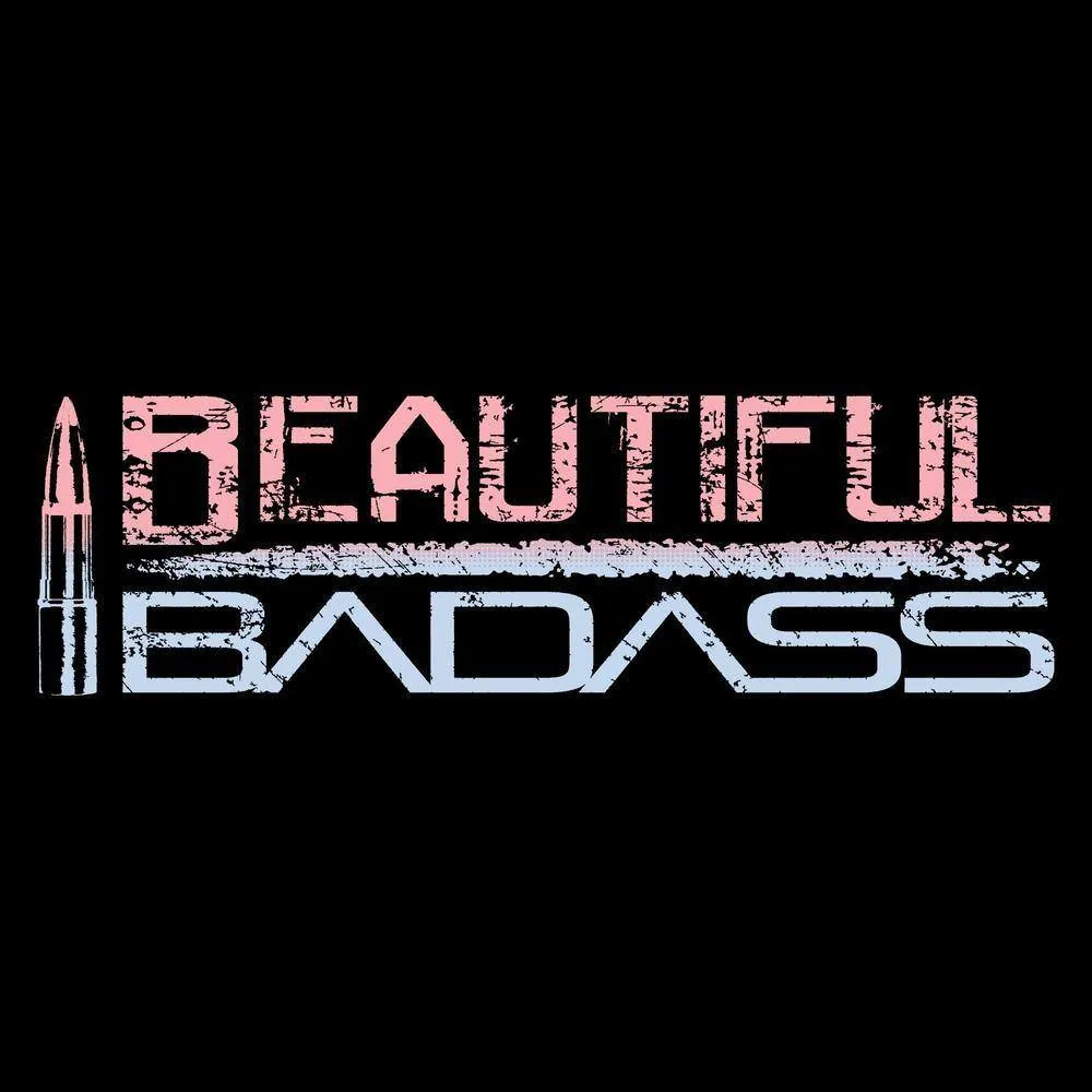 Women's Beautiful Badass Ombre T-Shirt- Black