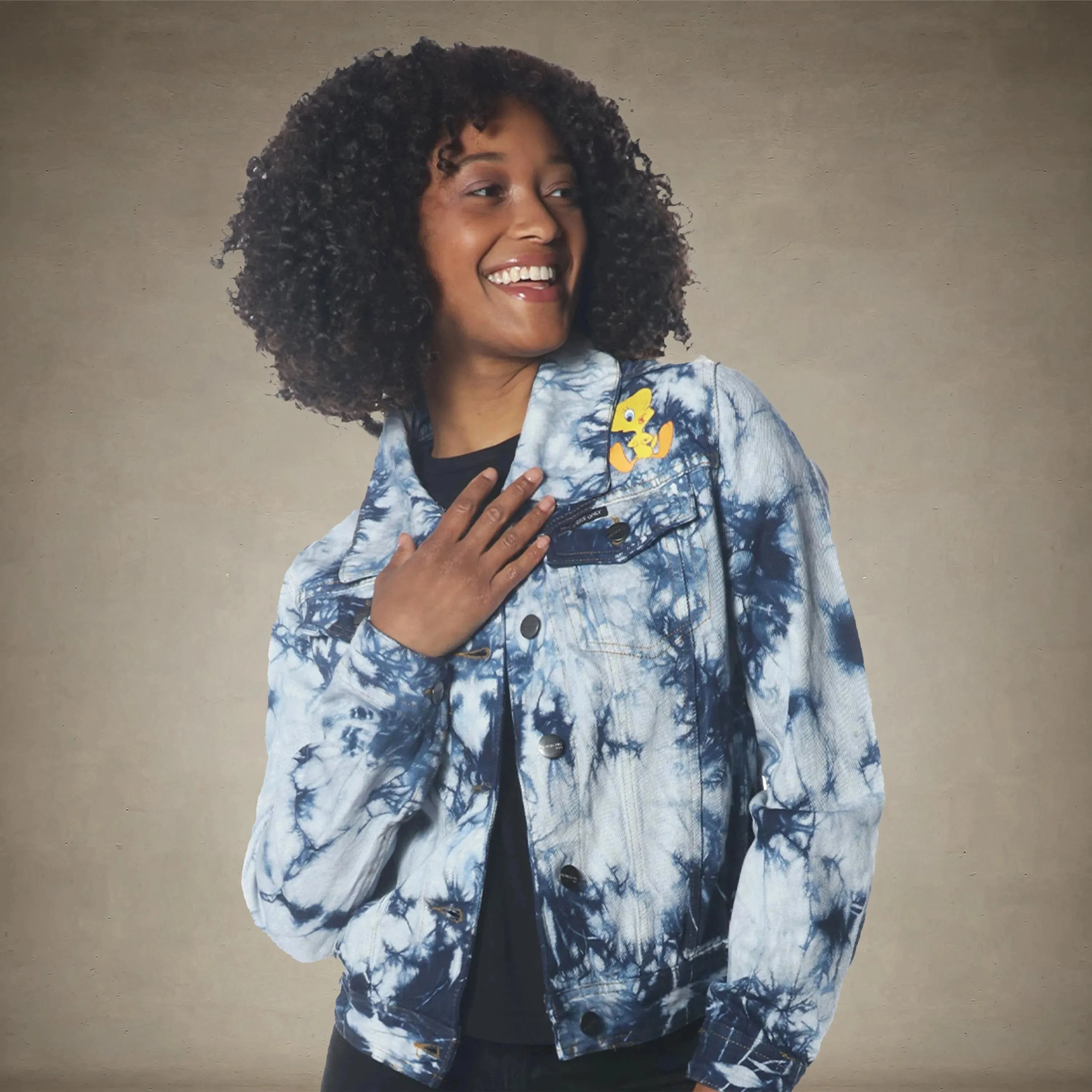 Women's Bull Denim Looney Tunes Trucker Jacket - FINAL SALE