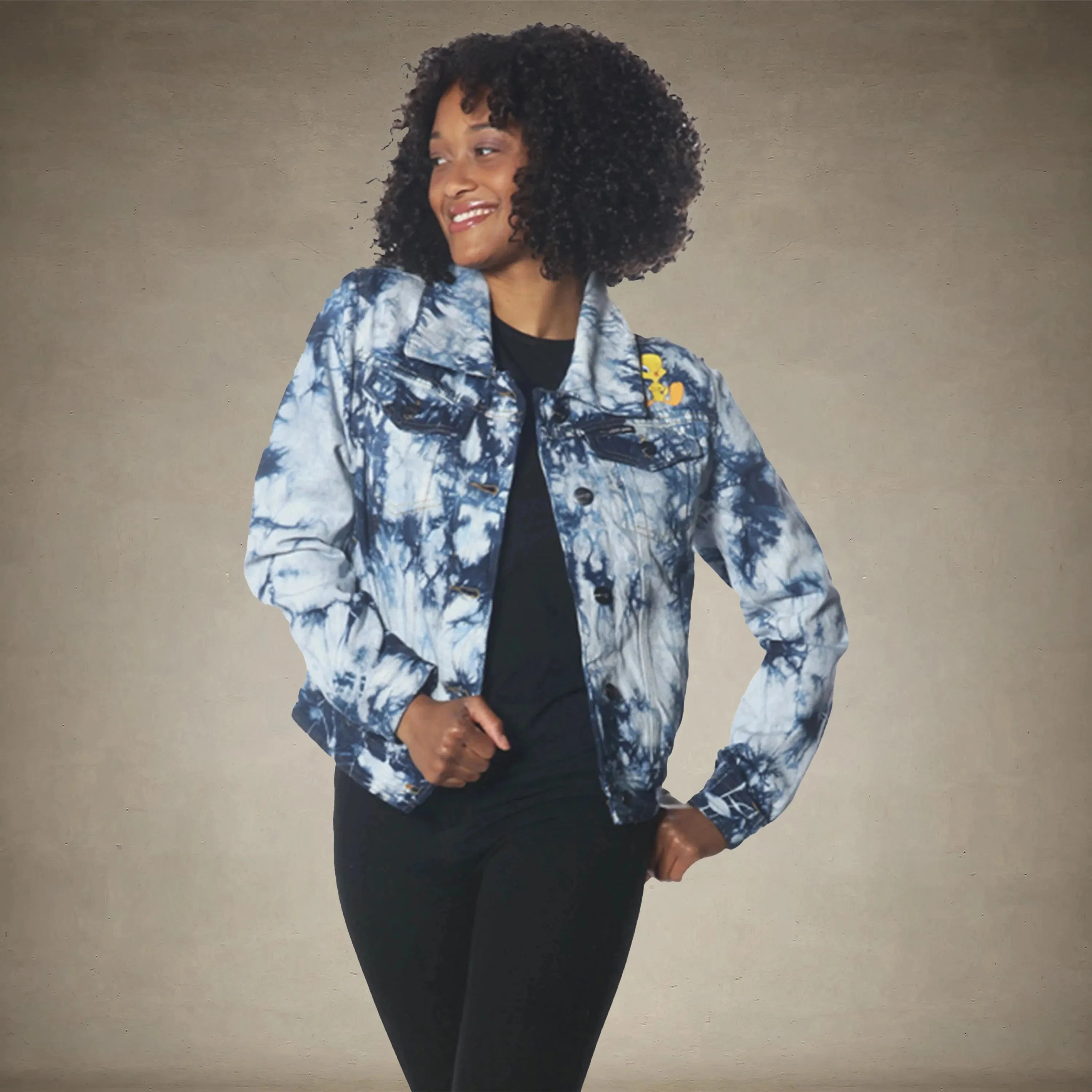 Women's Bull Denim Looney Tunes Trucker Jacket - FINAL SALE