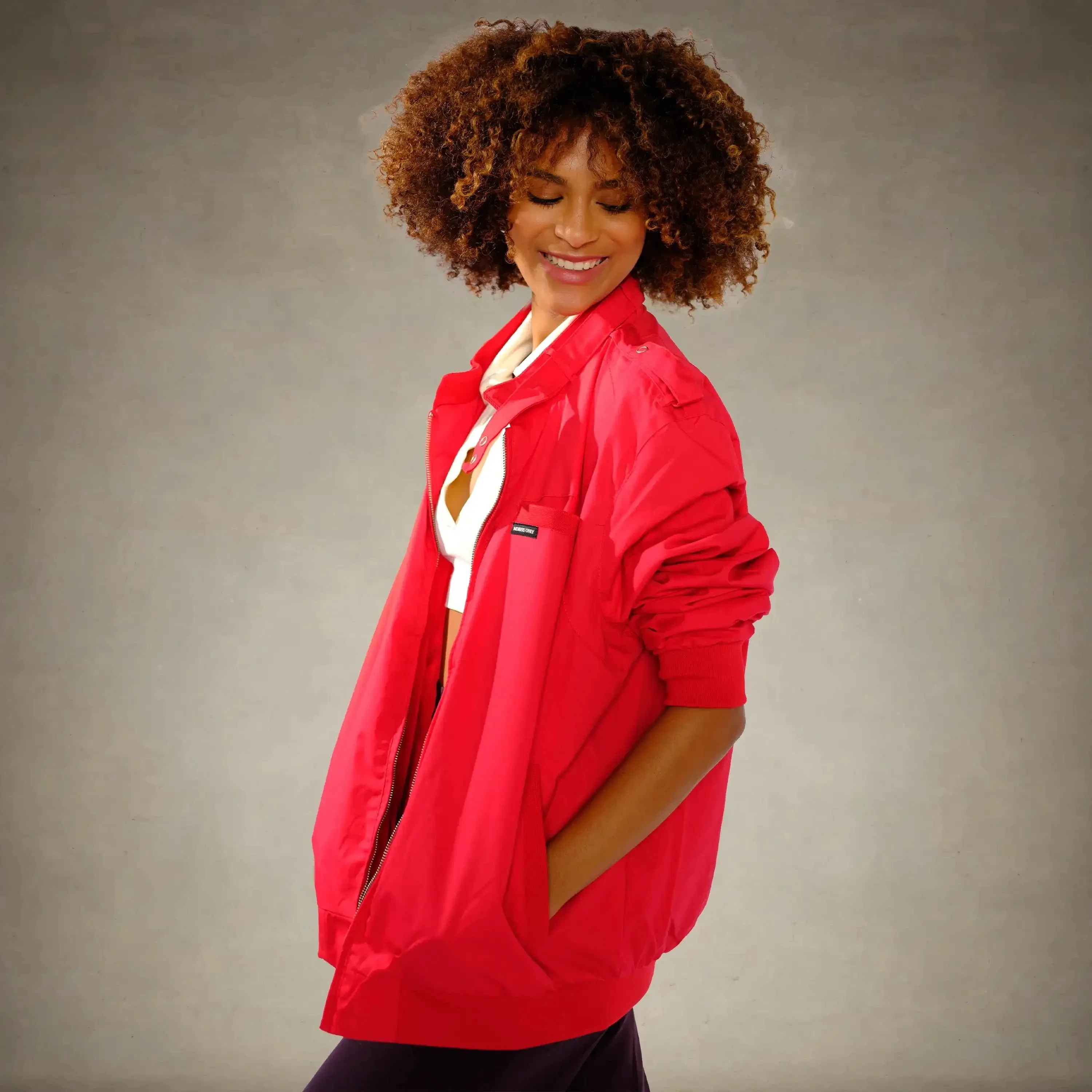 Women's Classic Iconic Racer Oversized Jacket