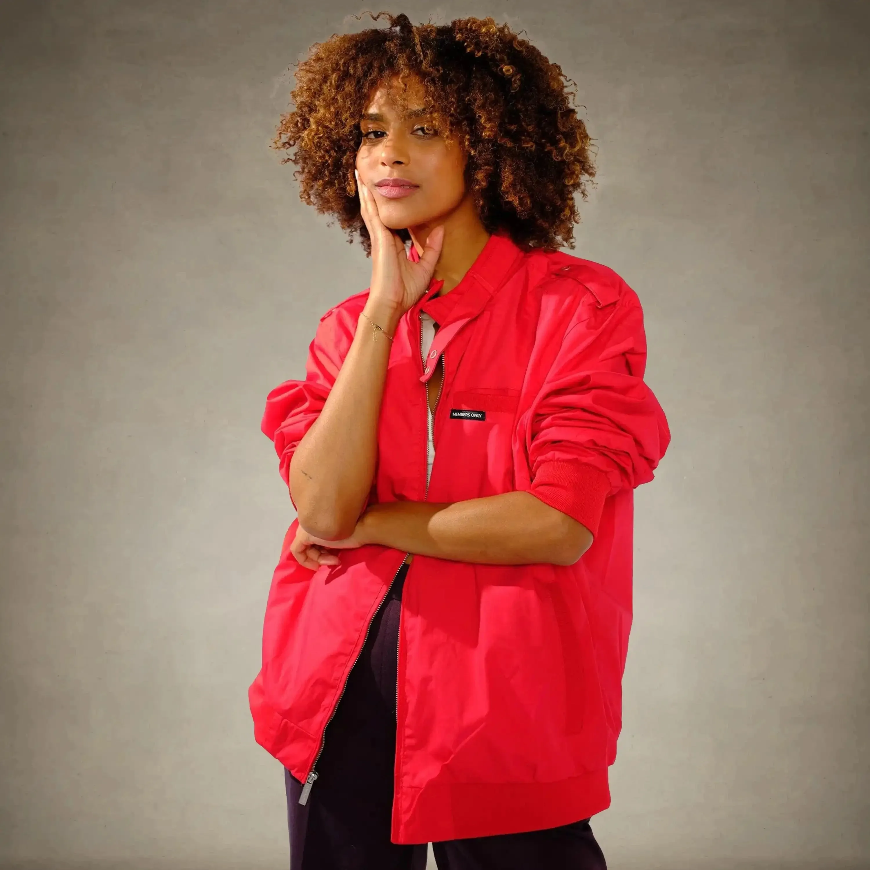 Women's Classic Iconic Racer Oversized Jacket
