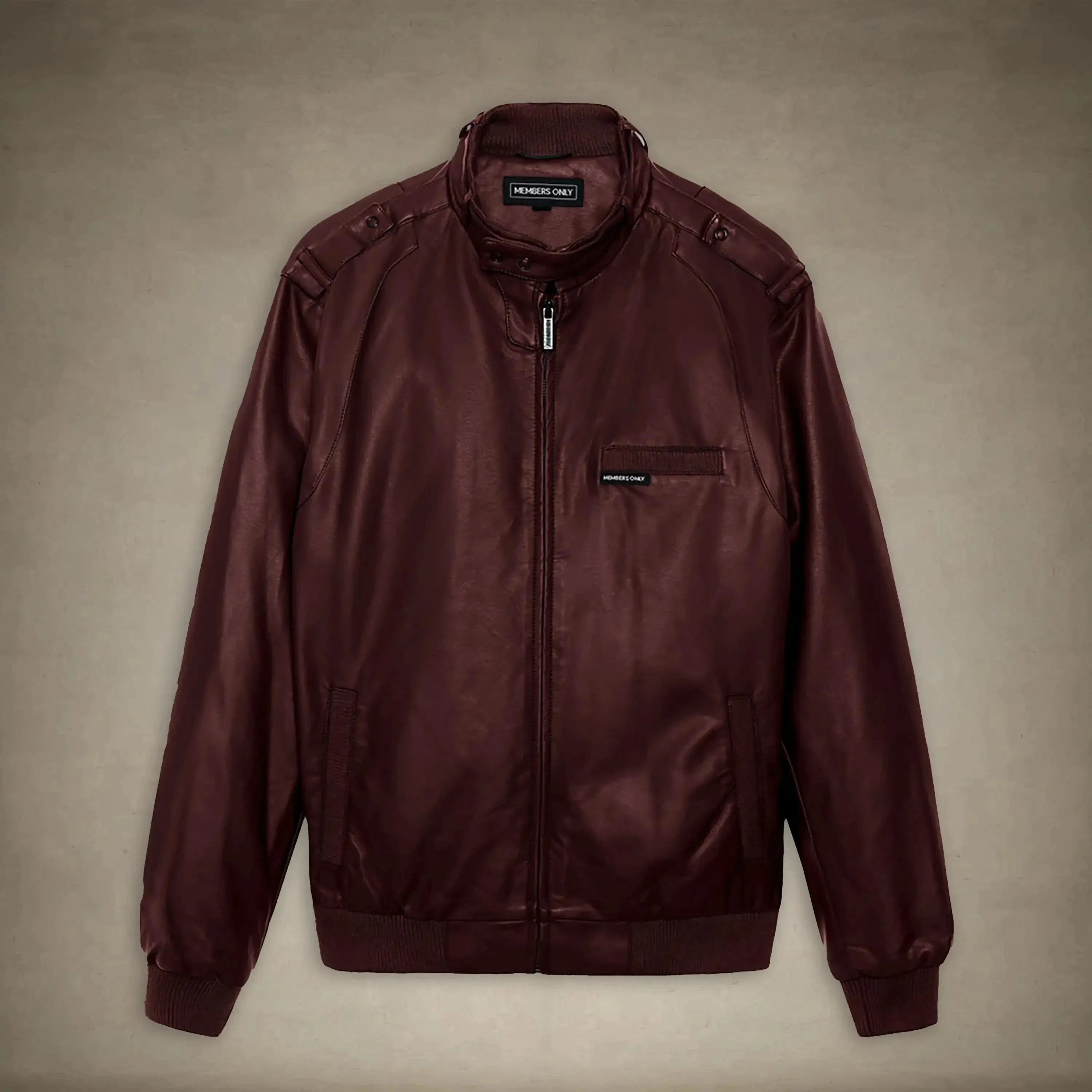 Women's Faux Leather Iconic Racer Oversized Jacket