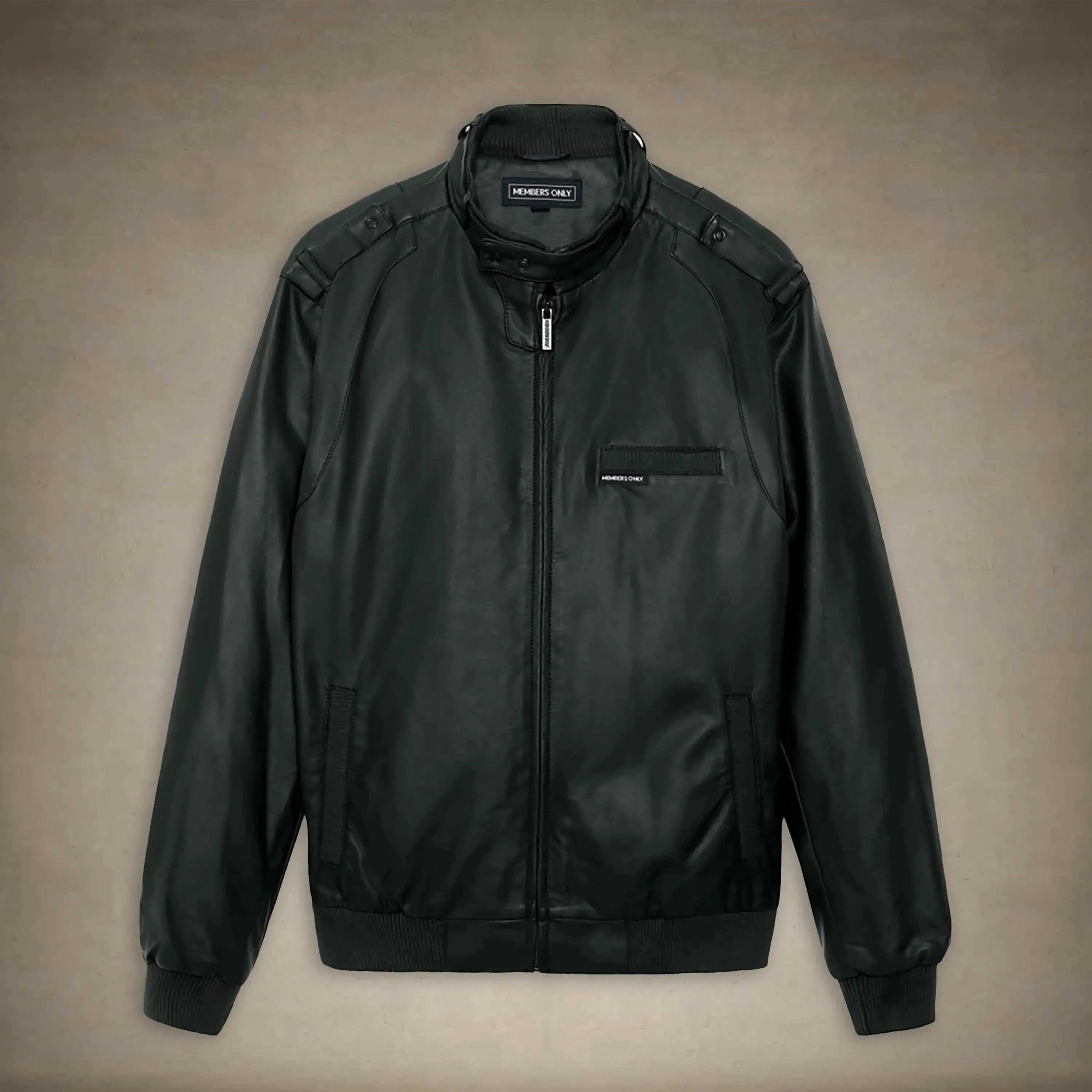 Women's Faux Leather Iconic Racer Oversized Jacket