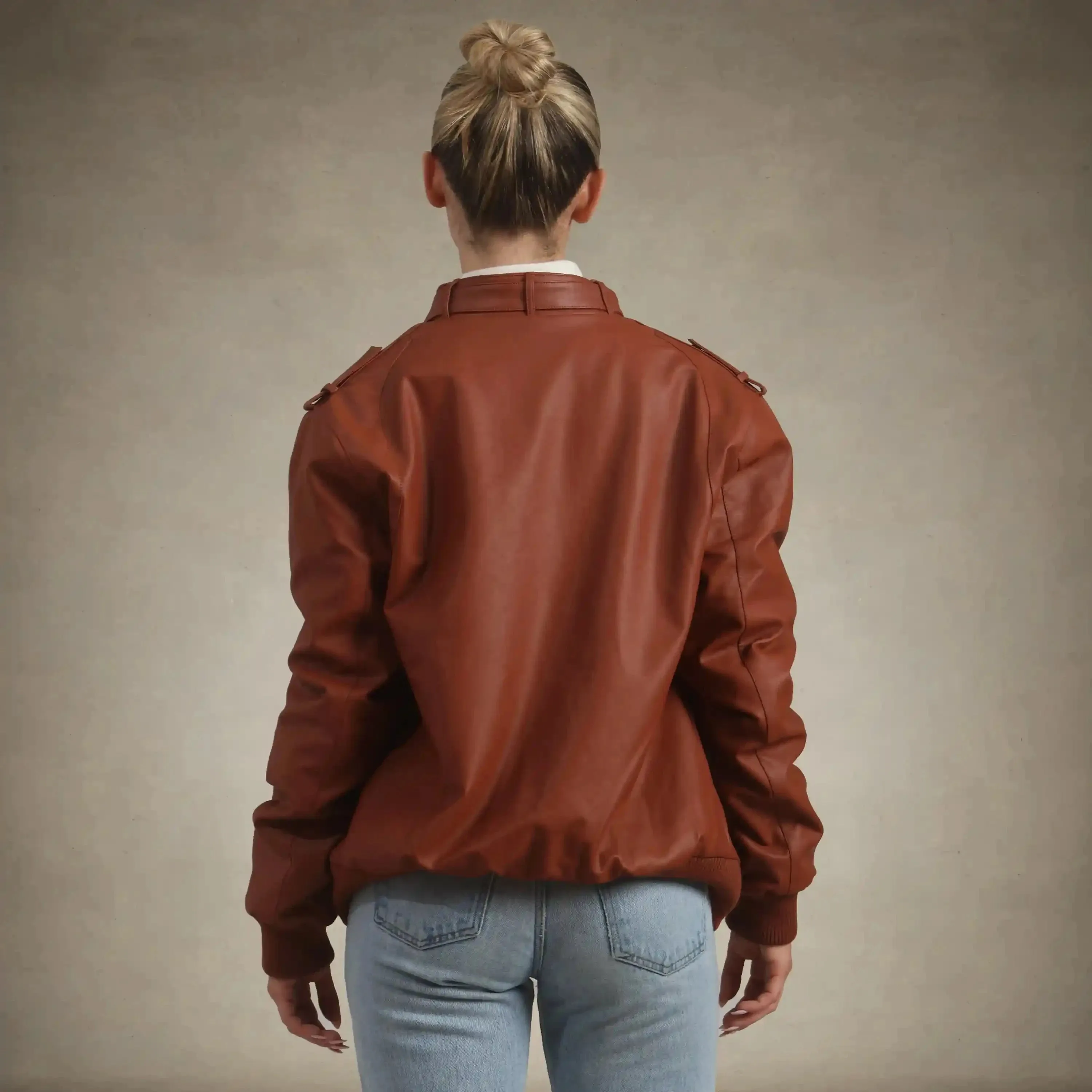 Women's Faux Leather Iconic Racer Oversized Jacket