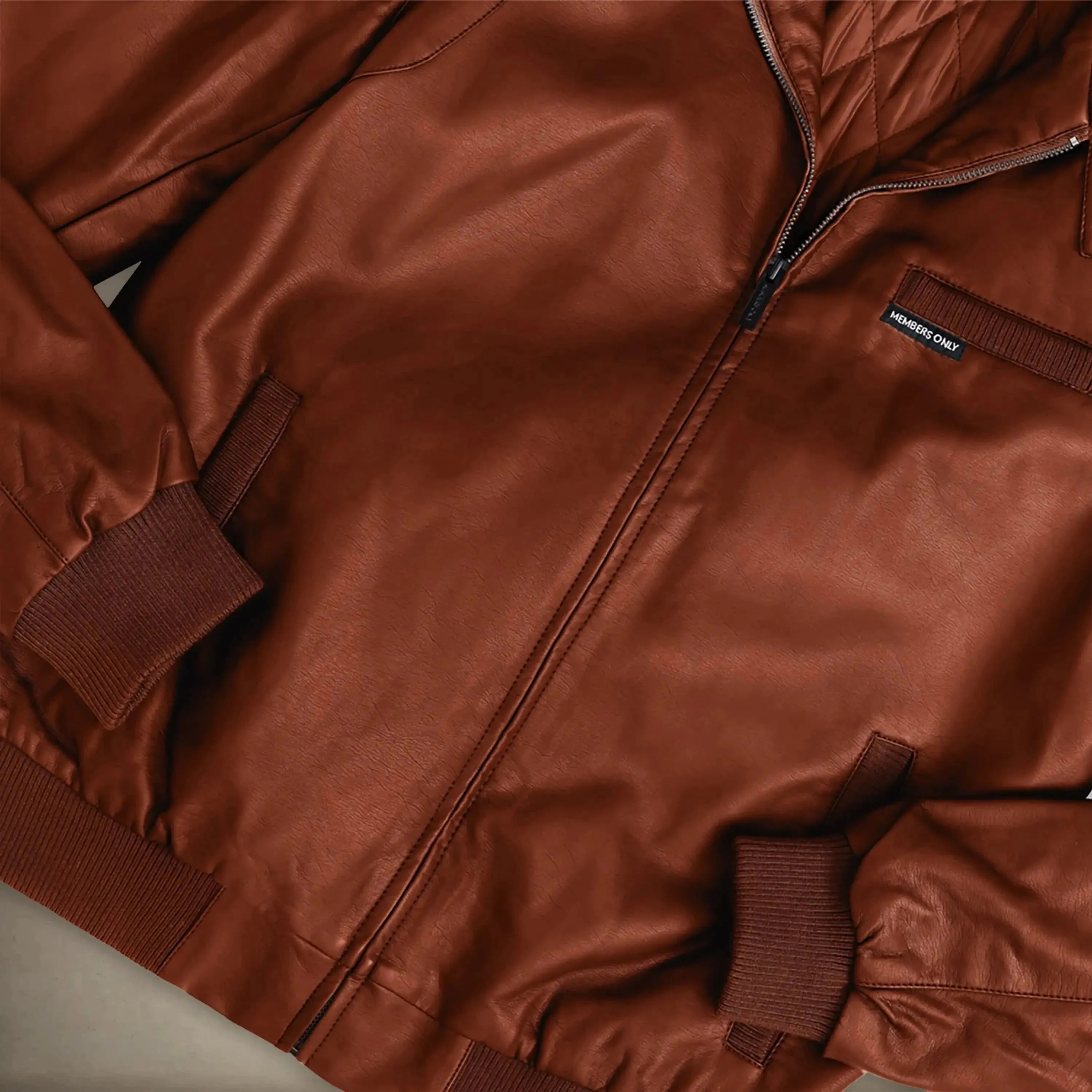 Women's Faux Leather Iconic Racer Oversized Jacket