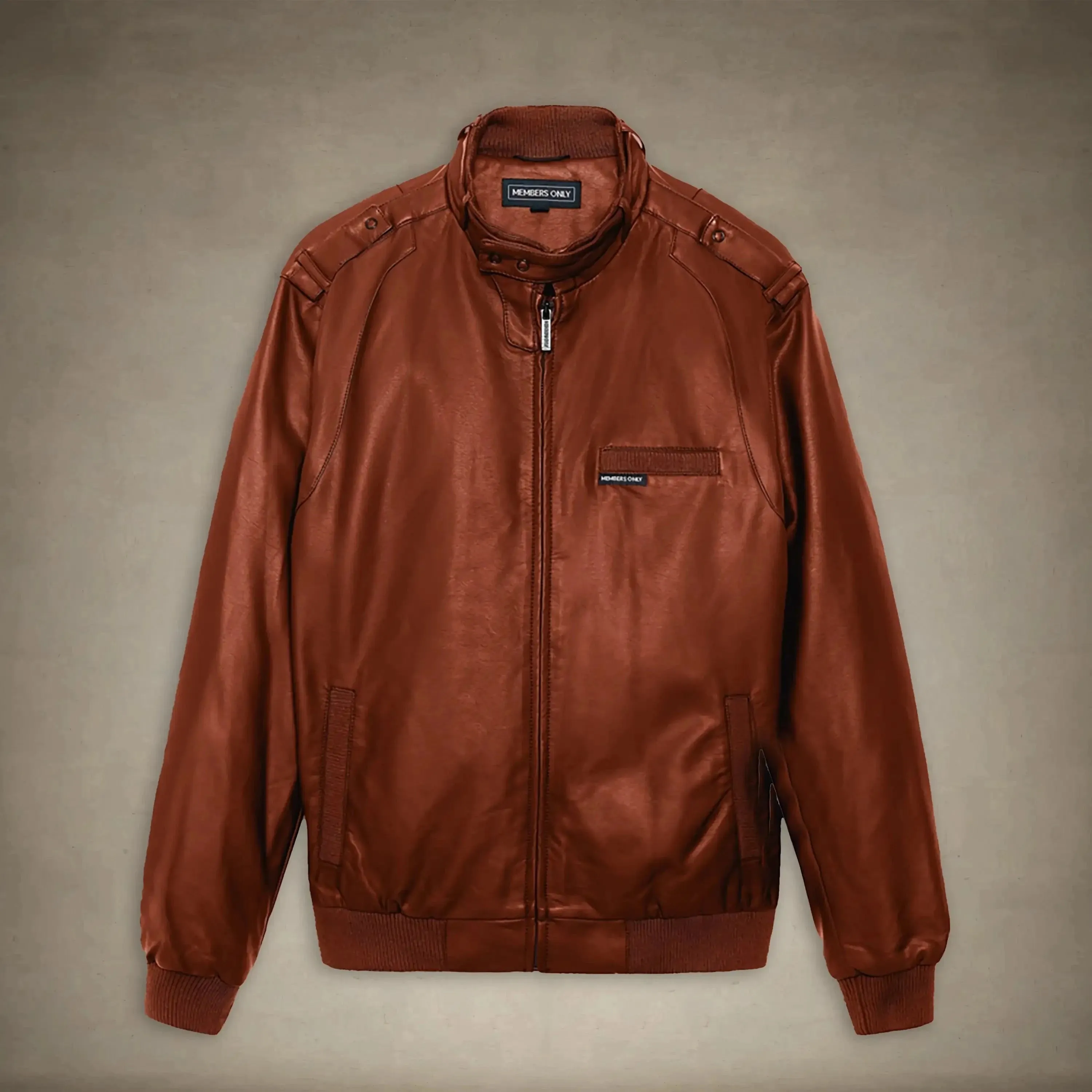 Women's Faux Leather Iconic Racer Oversized Jacket