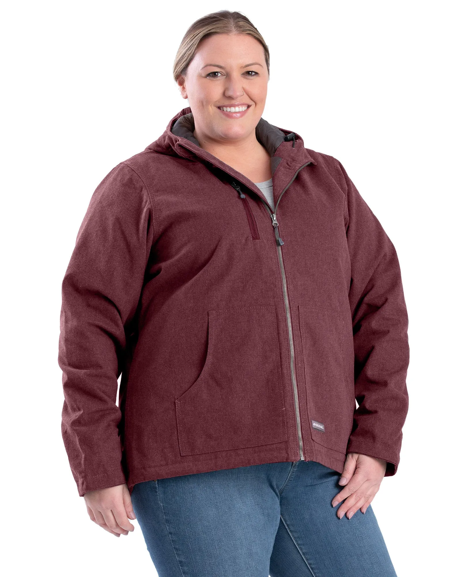 Women's Heathered Duck Hooded Jacket