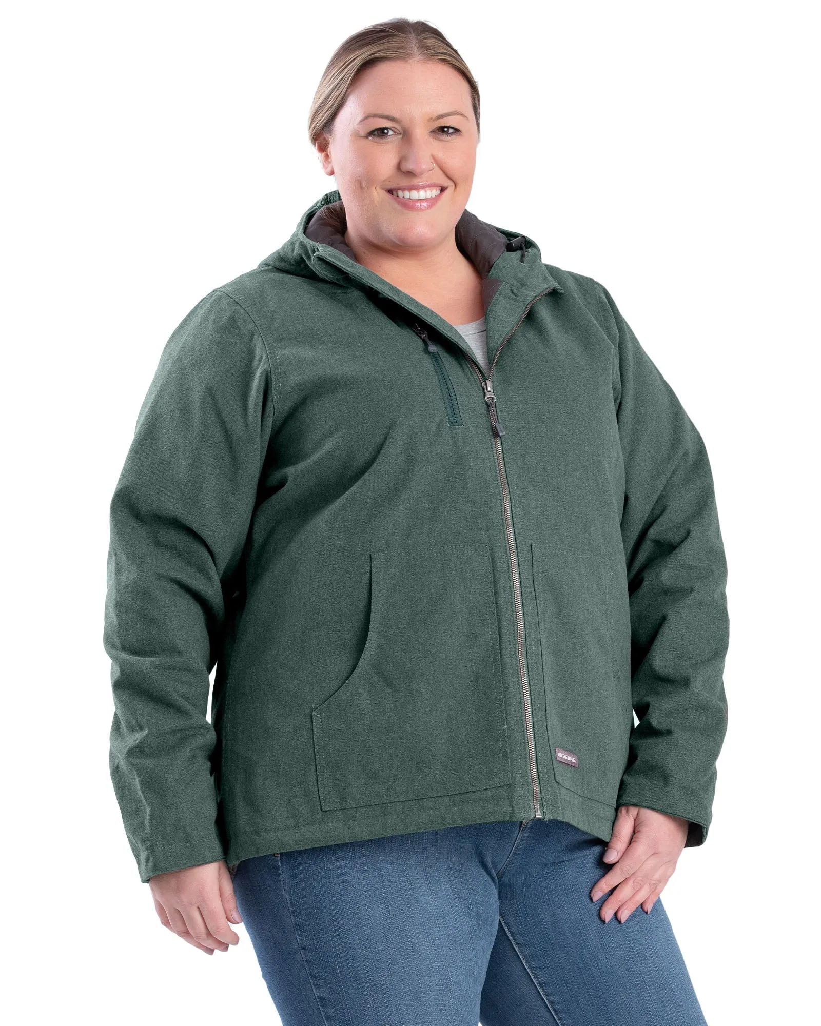 Women's Heathered Duck Hooded Jacket