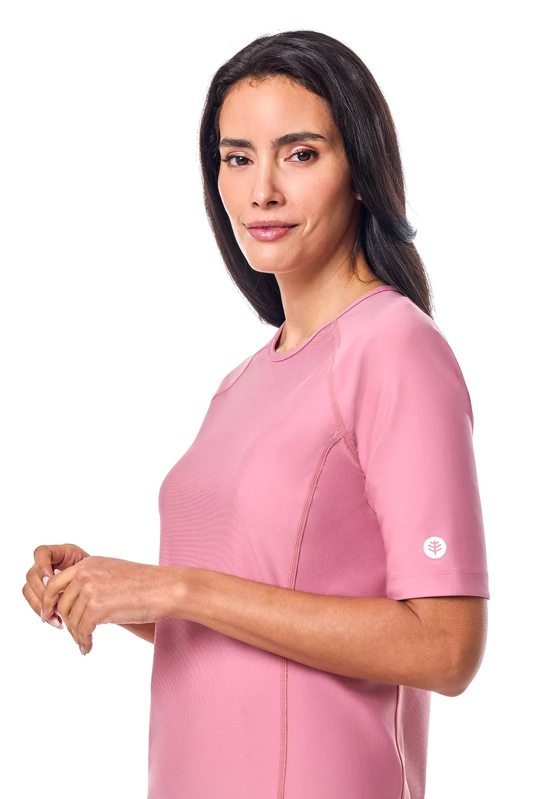 Women's Hightide Short Sleeve Swim Shirt | Terracotta Rose