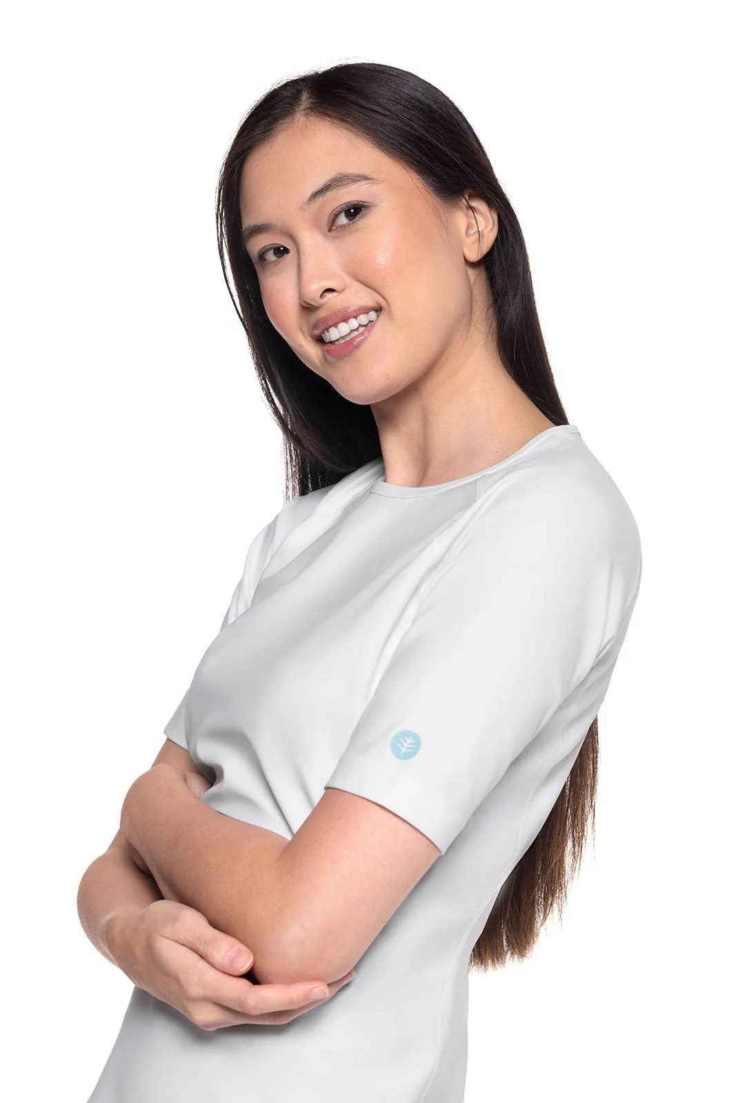 Women's Hightide Short Sleeve Swim Shirt | White