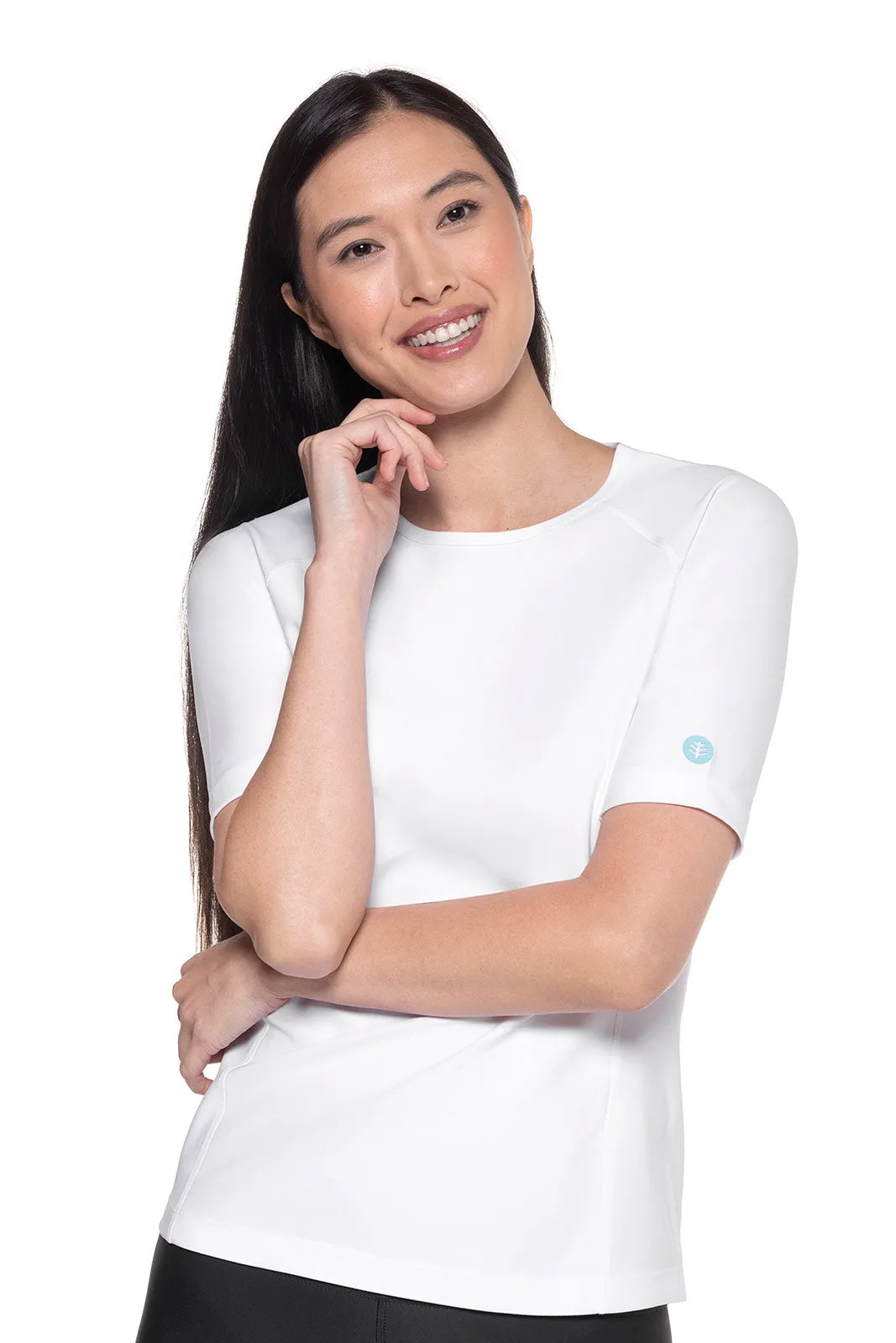 Women's Hightide Short Sleeve Swim Shirt | White