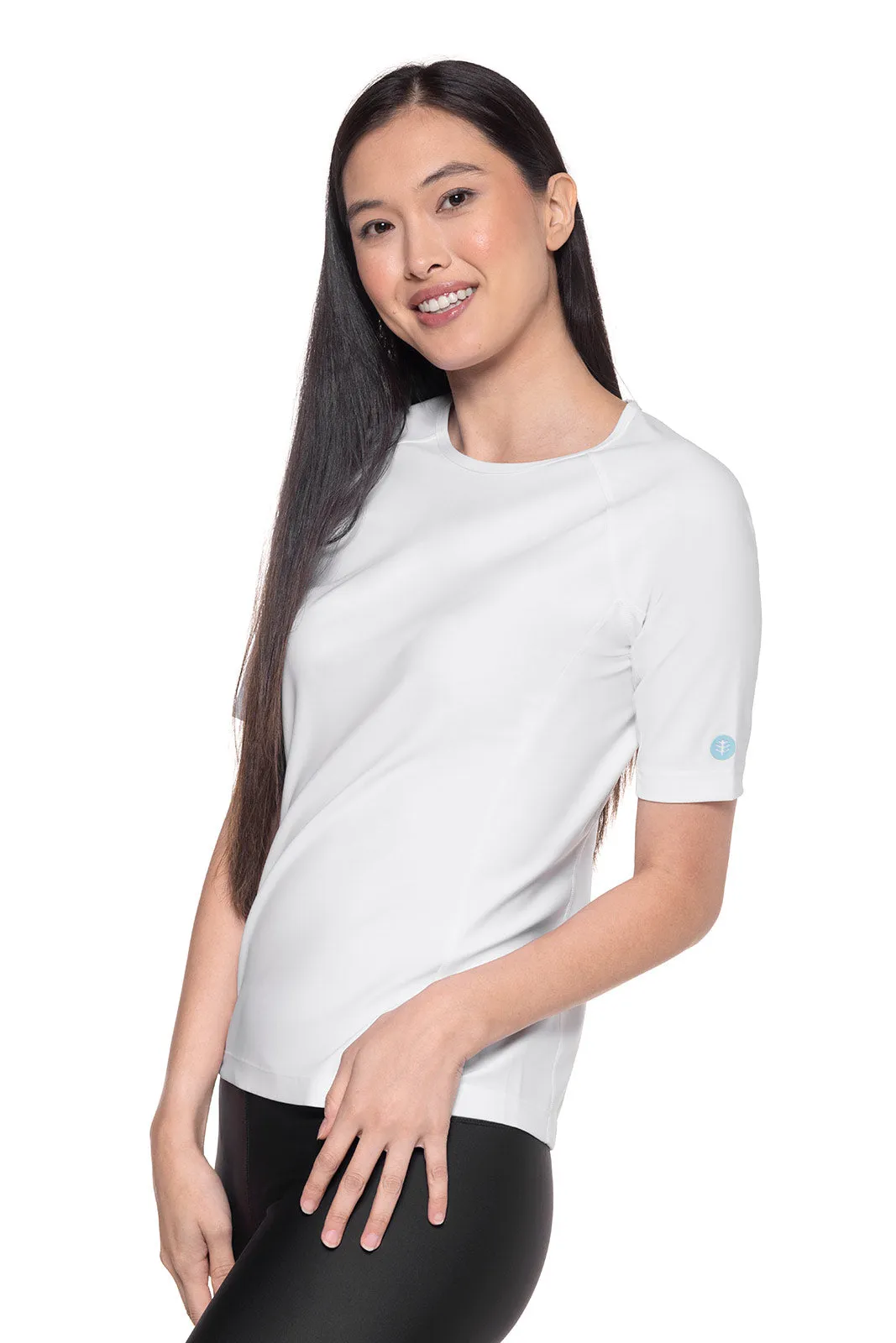 Women's Hightide Short Sleeve Swim Shirt | White
