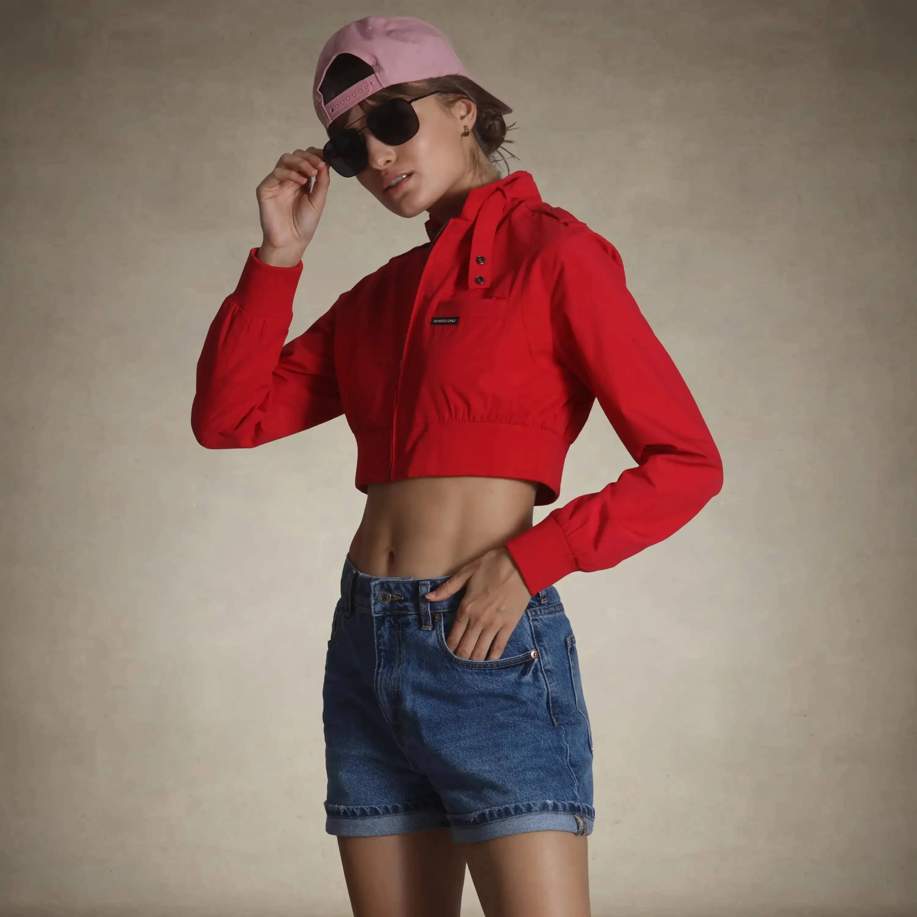 Women's Mini Cropped Racer Jacket