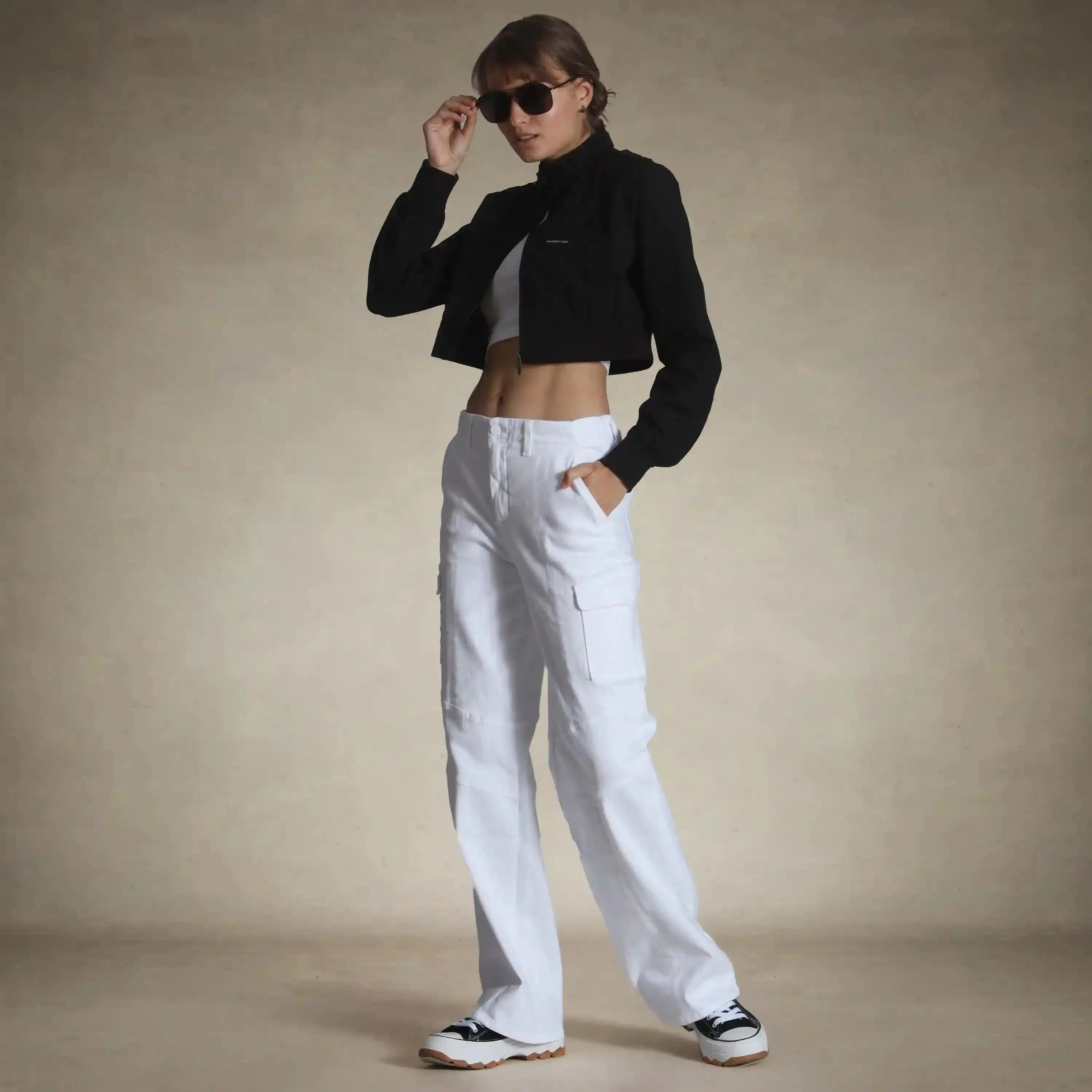 Women's Mini Cropped Racer Jacket