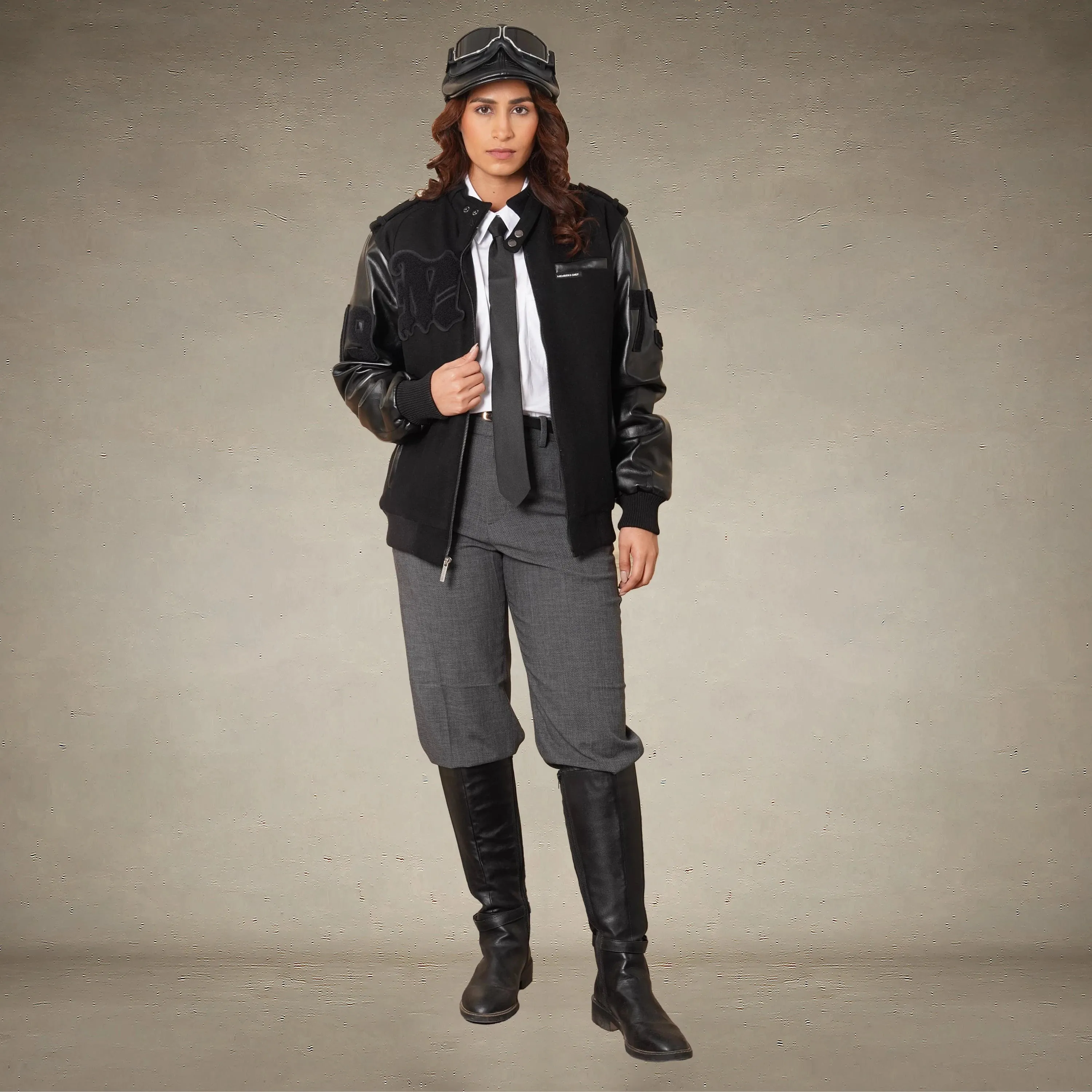 Women's Oversized Varsity Jacket