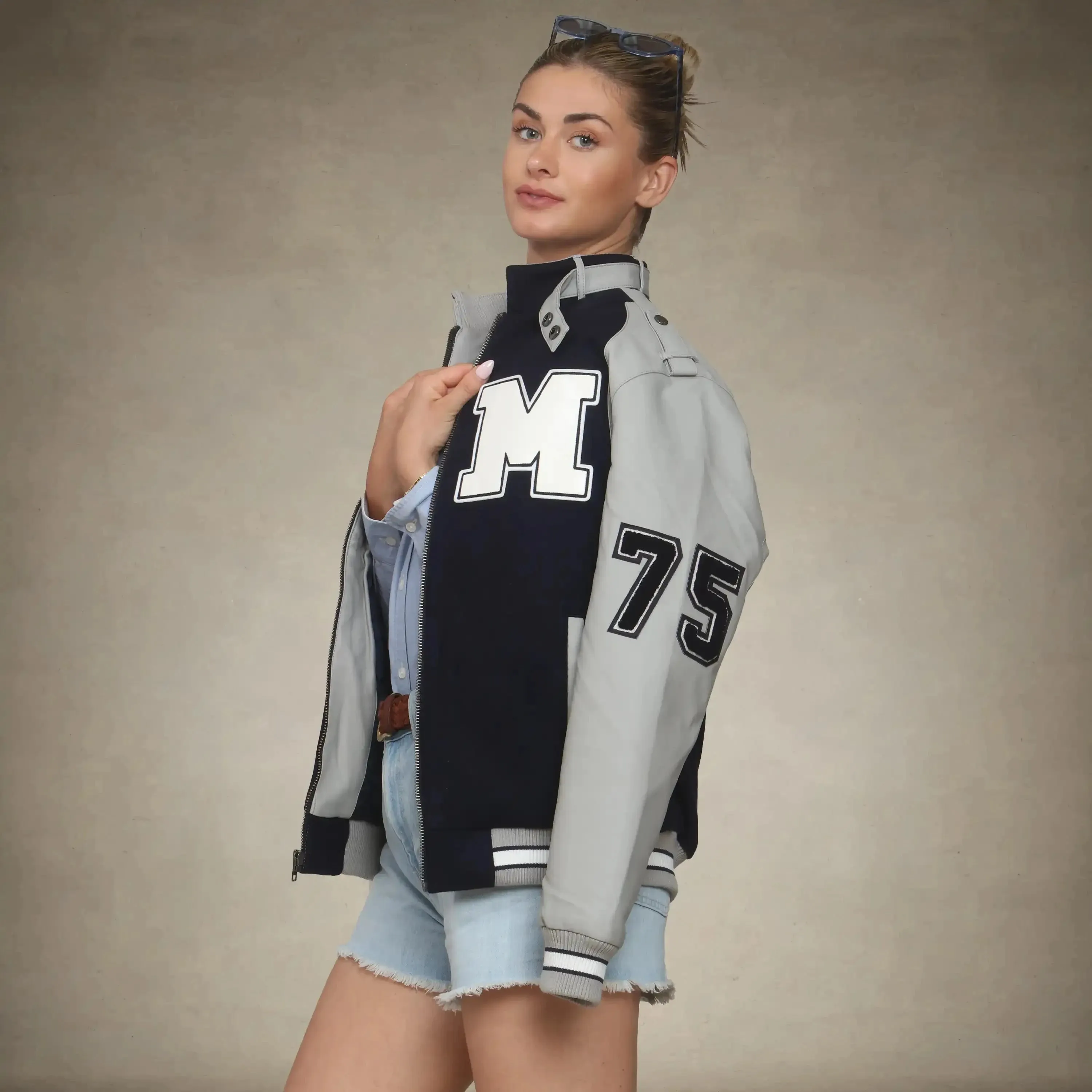 Women's Oversized Varsity Jacket