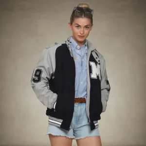Women's Oversized Varsity Jacket