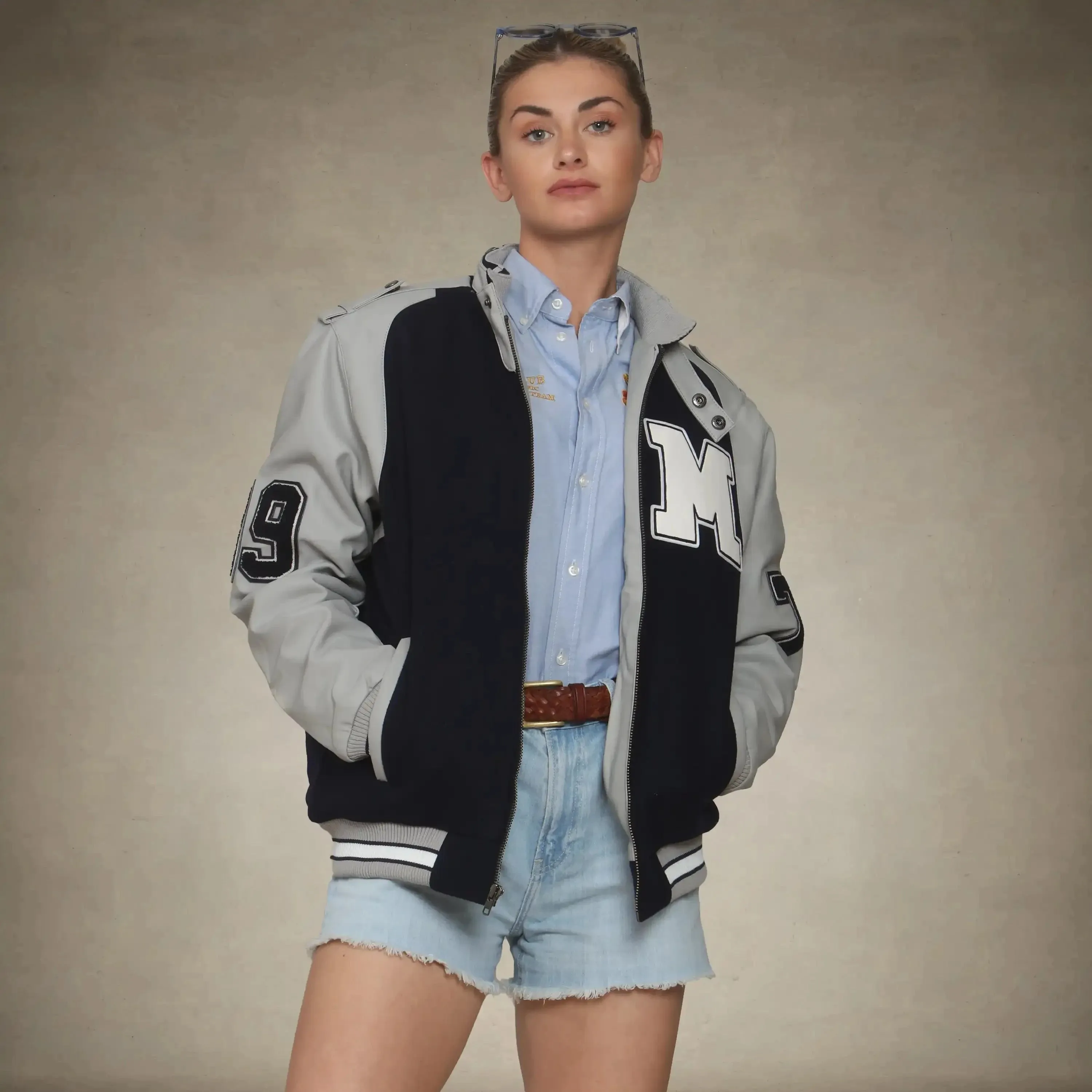 Women's Oversized Varsity Jacket