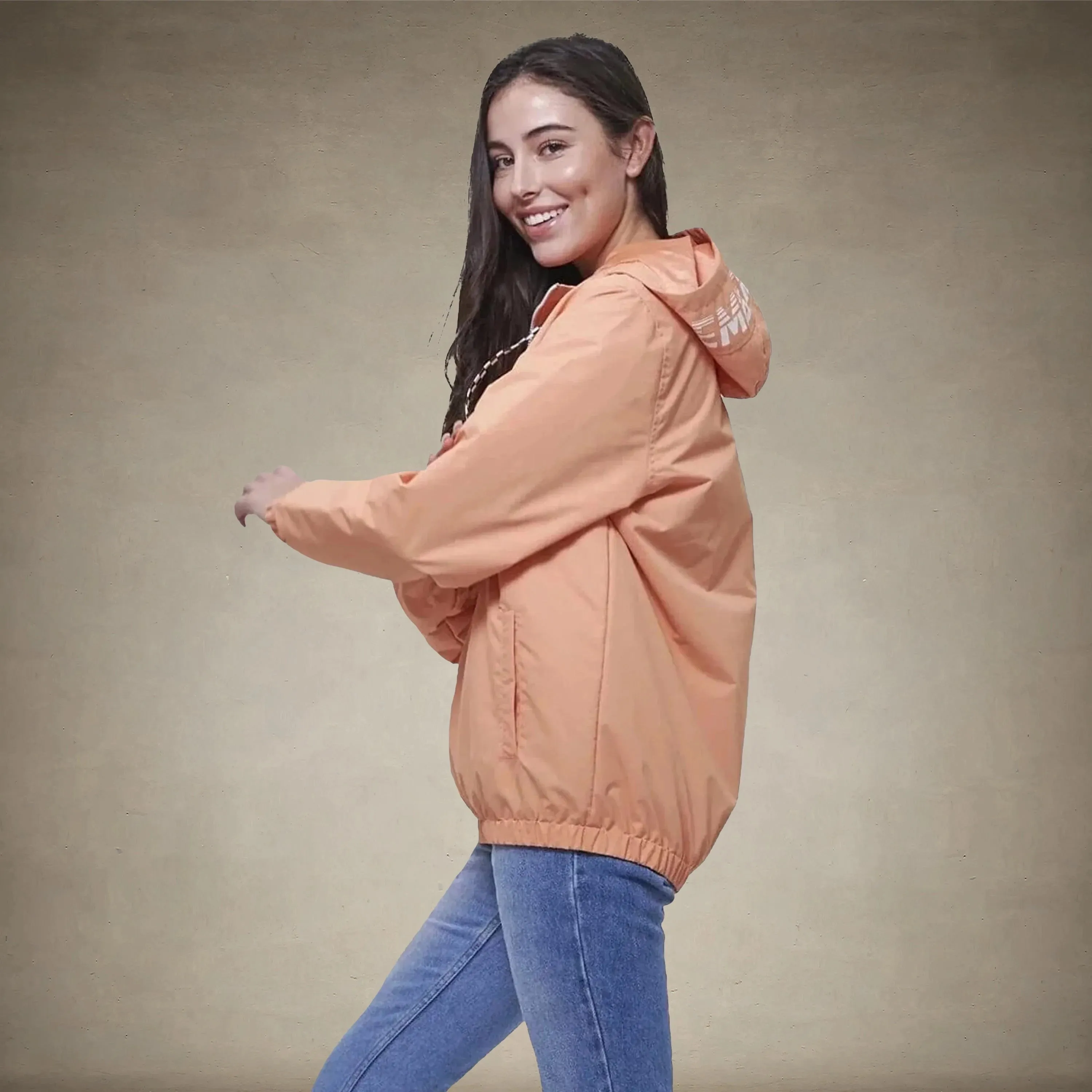Women's Poly Taslon Pullover Jacket with hood - FINAL SALE