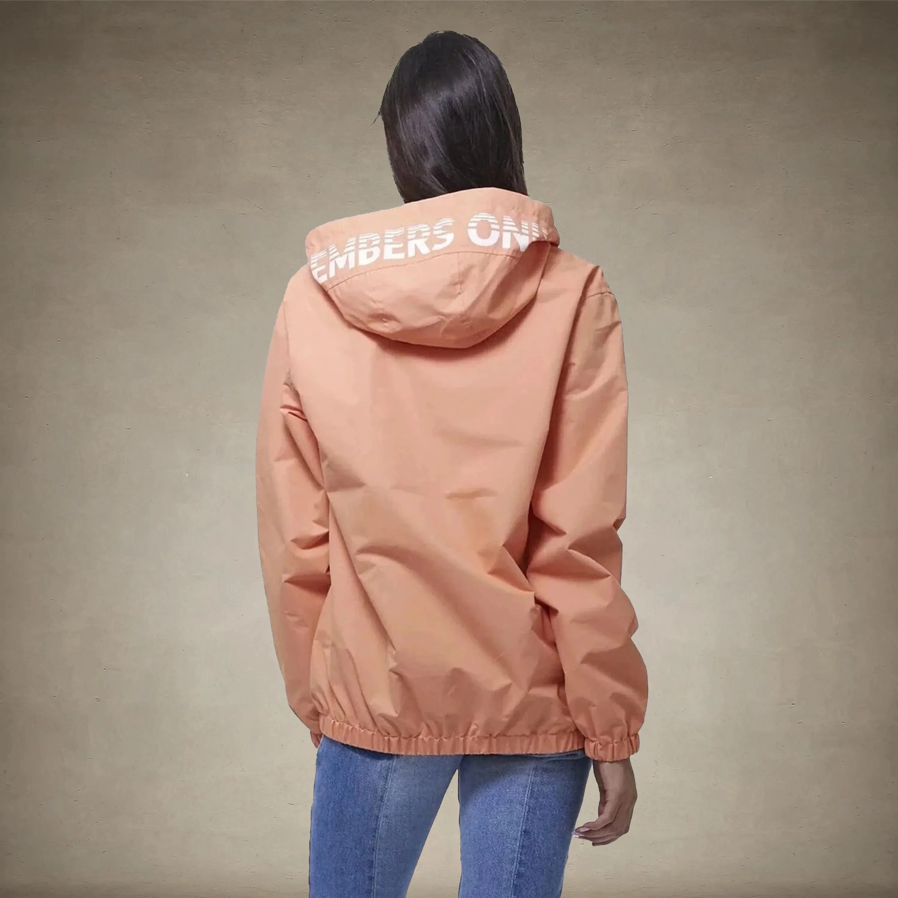 Women's Poly Taslon Pullover Jacket with hood - FINAL SALE