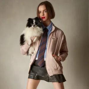 Women's Satin Bomber Jacket