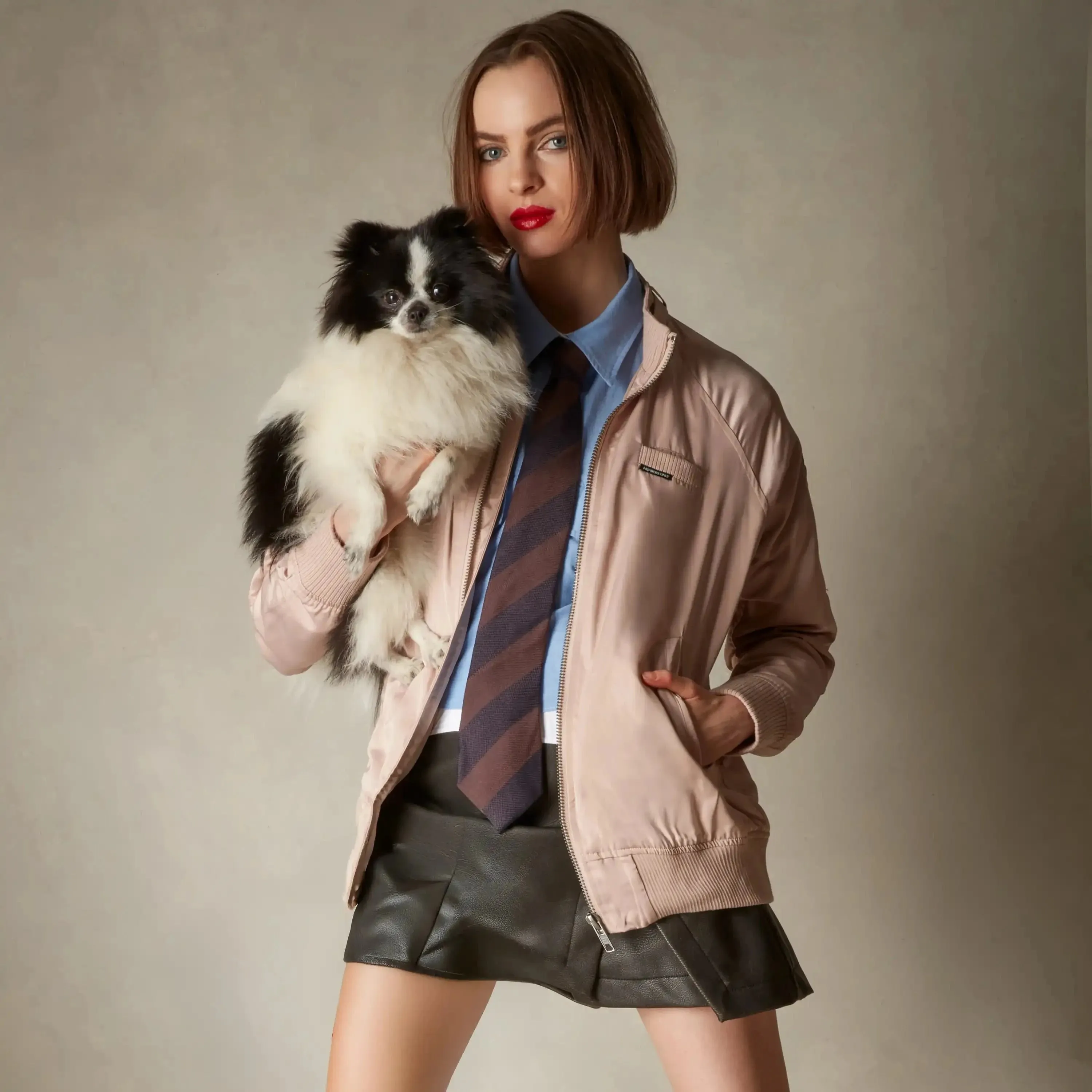 Women's Satin Bomber Jacket