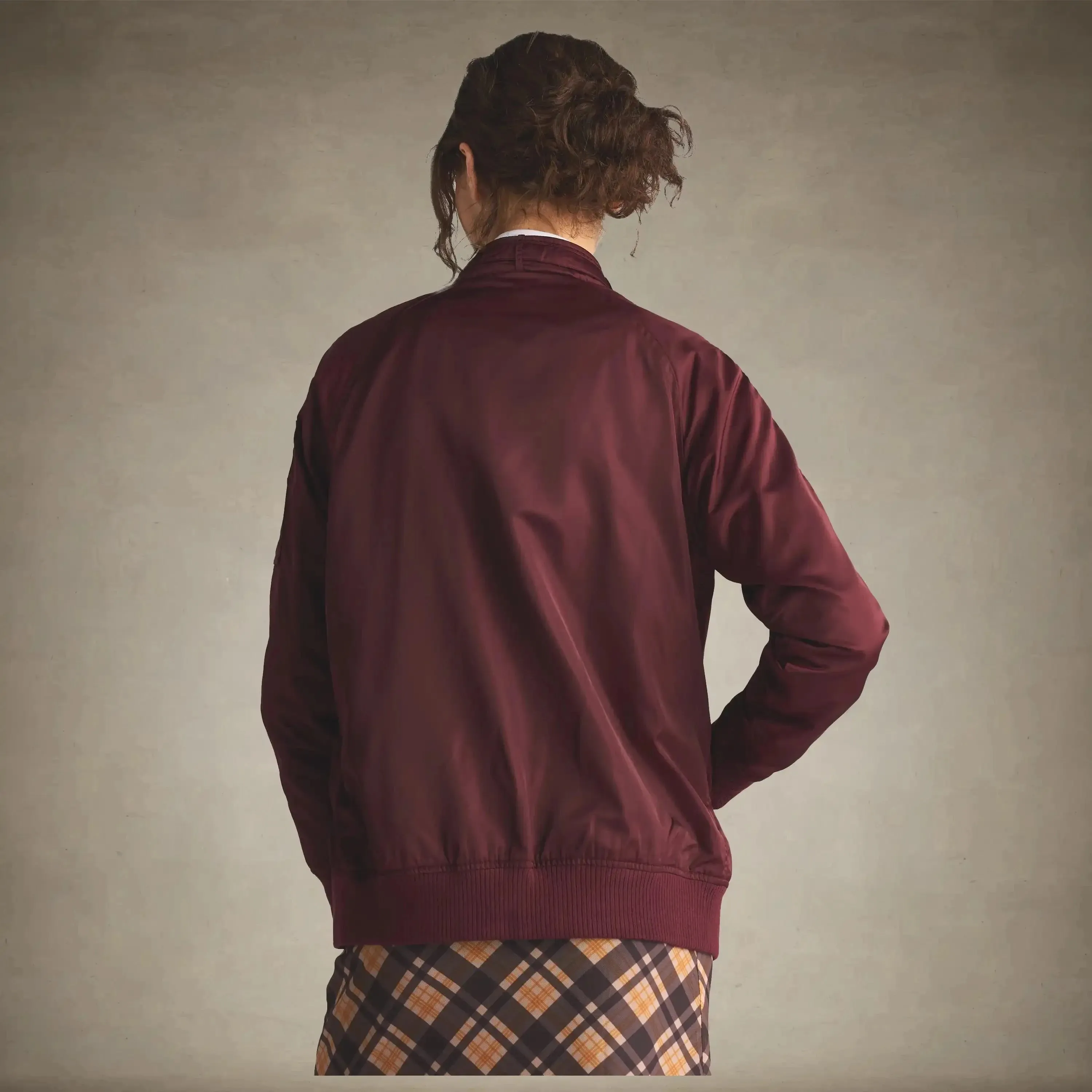 Women's Satin Bomber Jacket