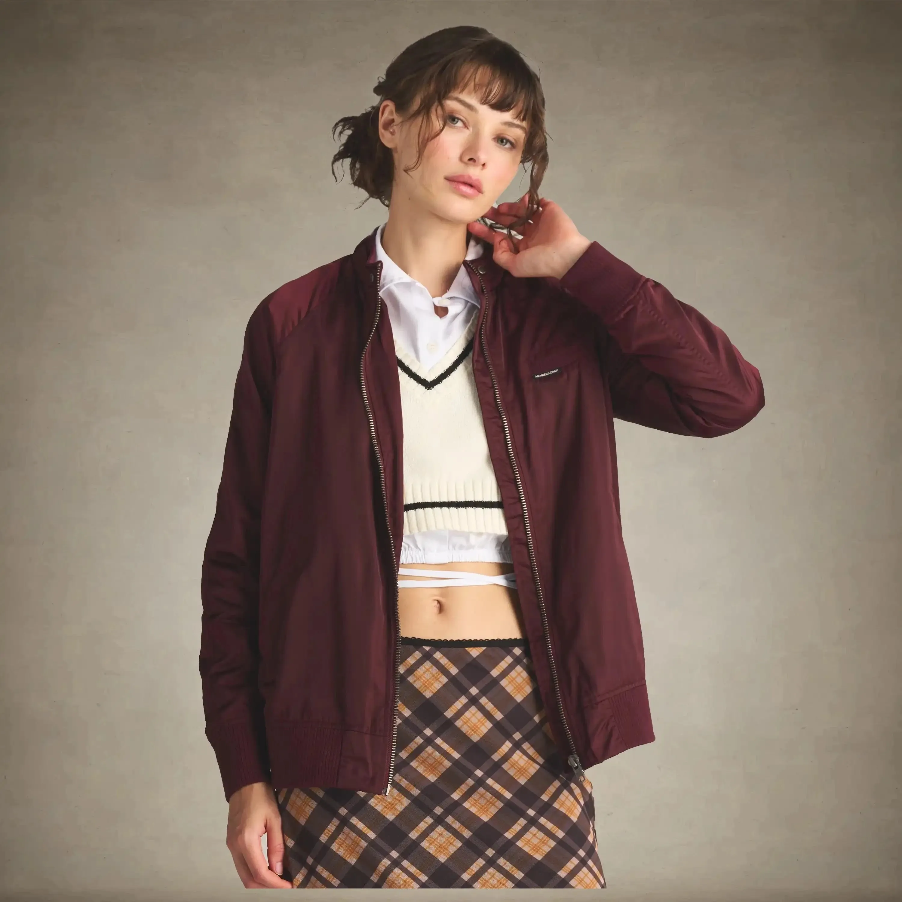 Women's Satin Bomber Jacket