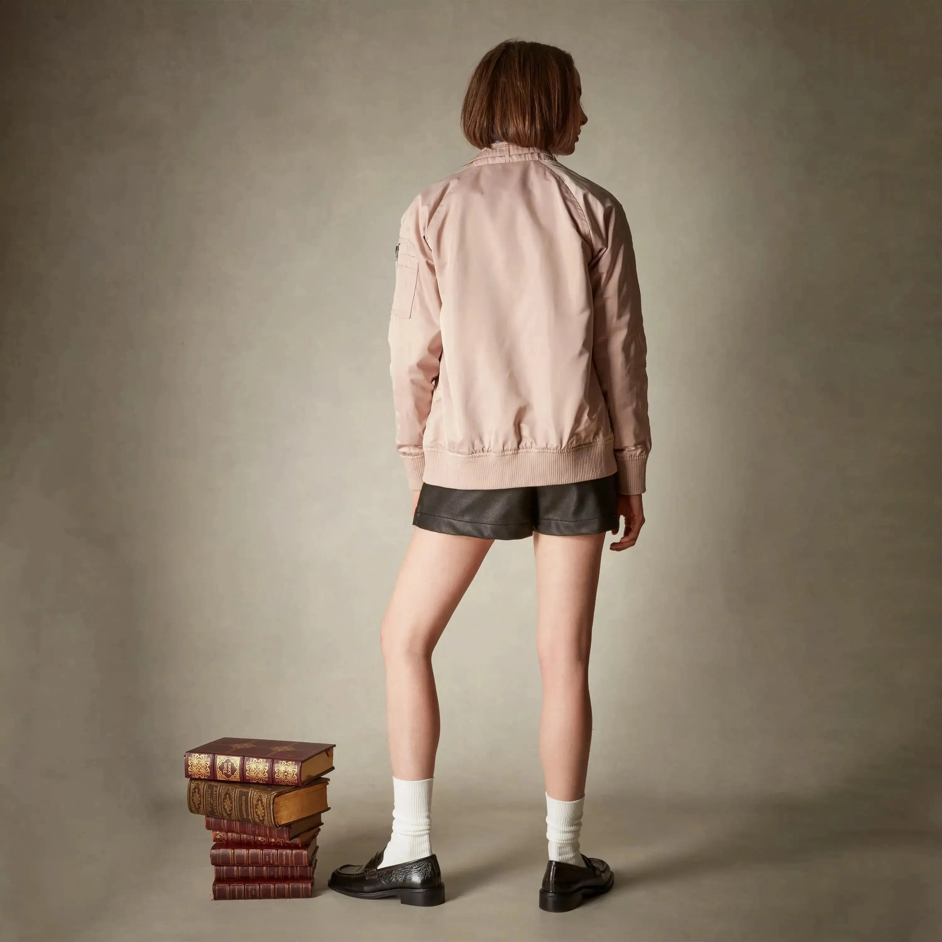 Women's Satin Bomber Jacket