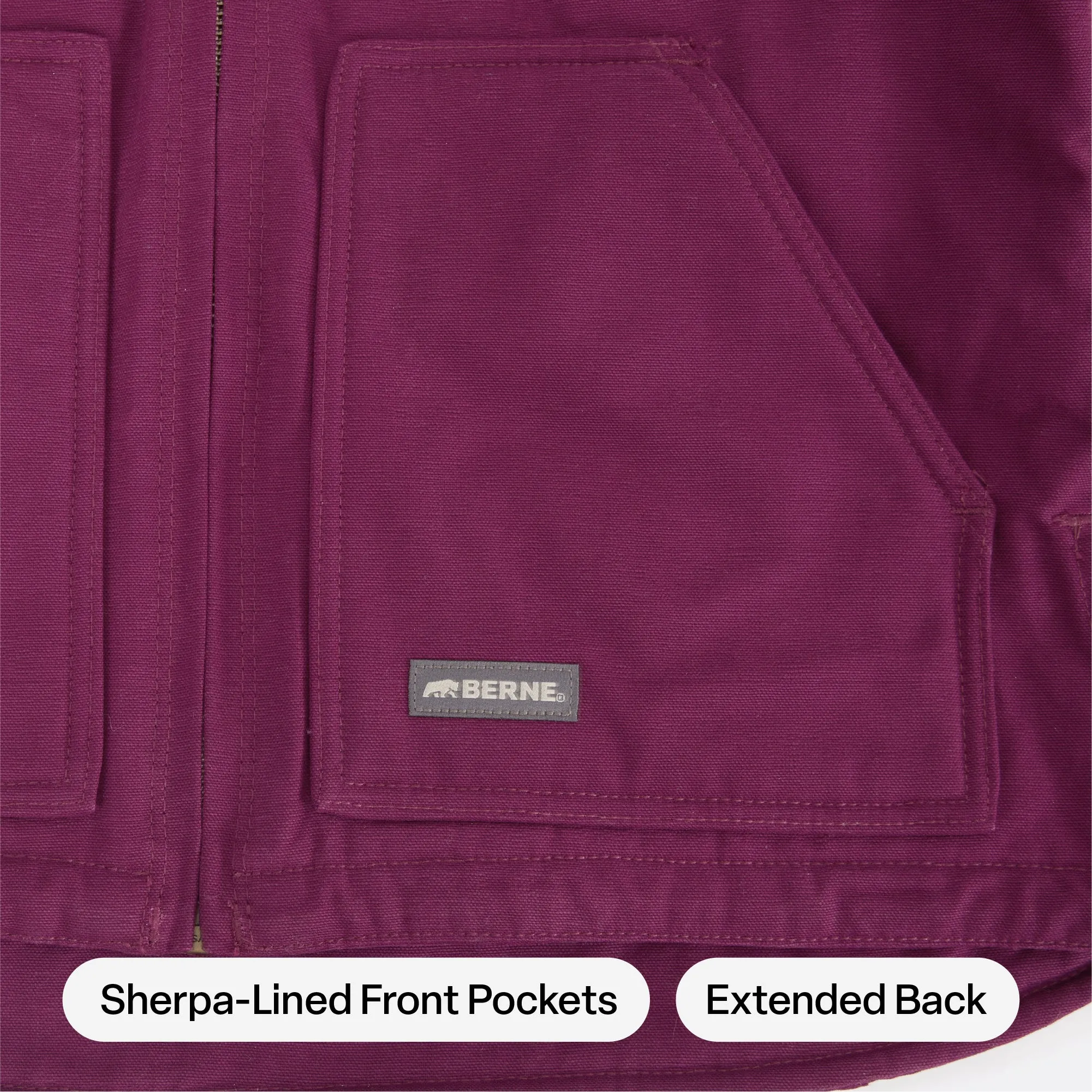 Women's Sherpa-Lined Duck Hooded Jacket